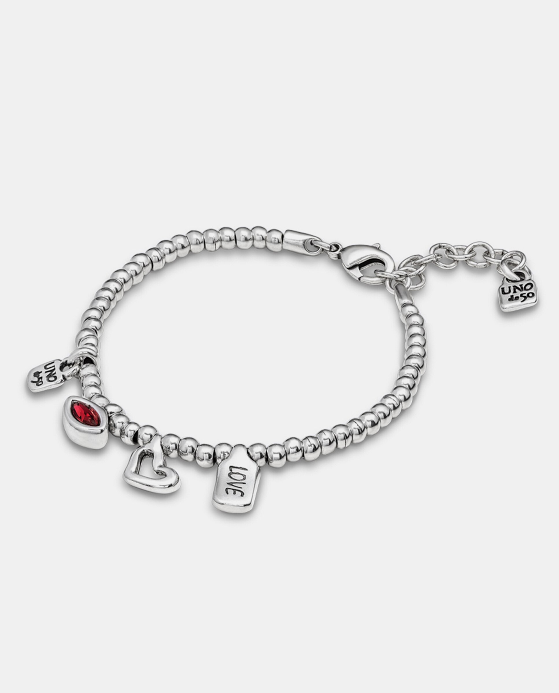Pulseira Banhada em Prata de Lei e Cristal Prata-3