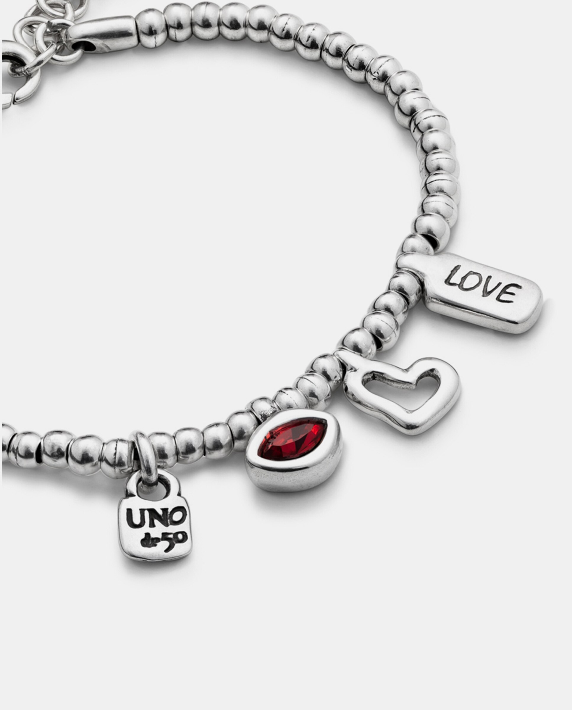 Pulseira Banhada em Prata de Lei e Cristal Prata-4