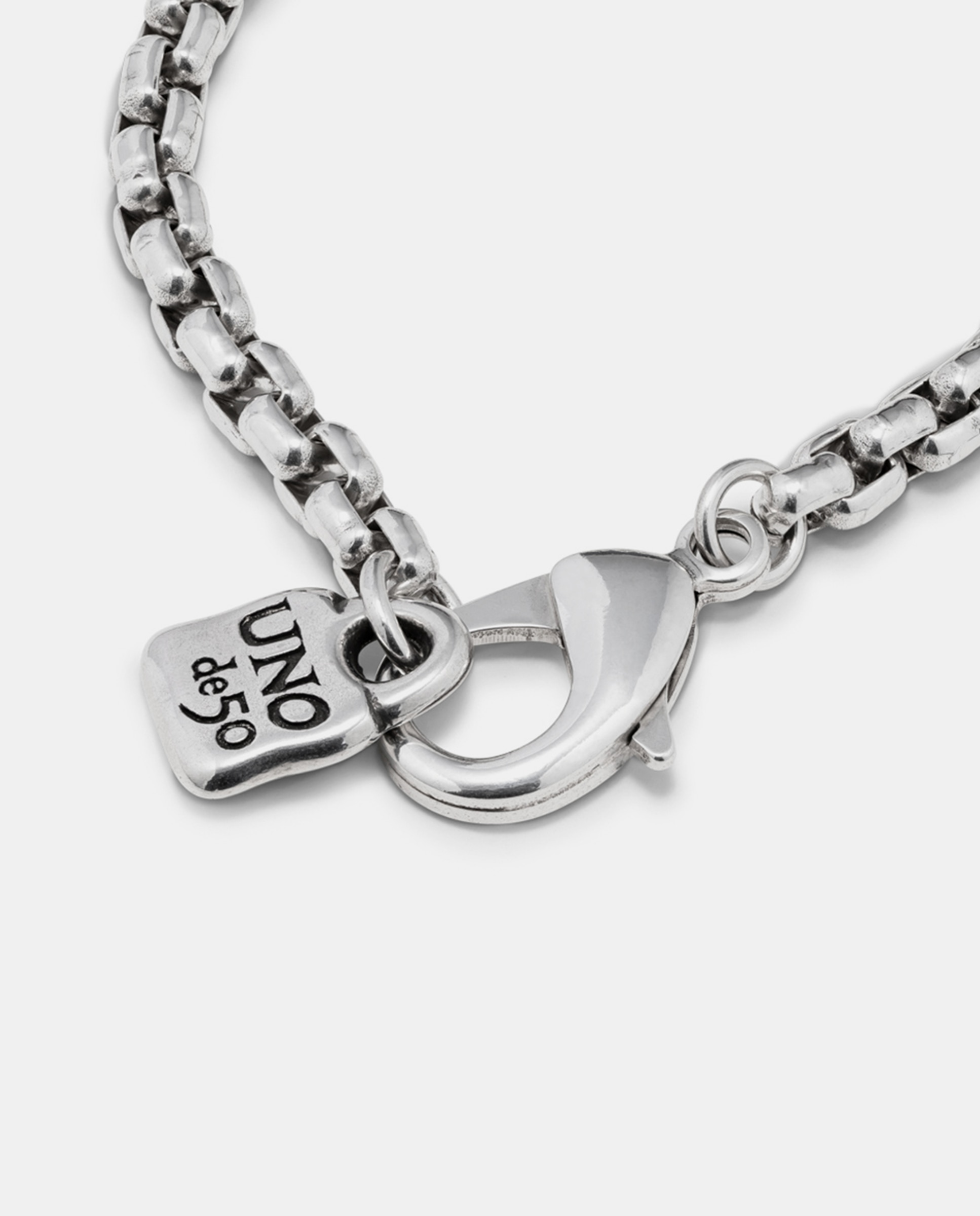 Pulseira Flexível Banhada em Prata de Lei Prata-3