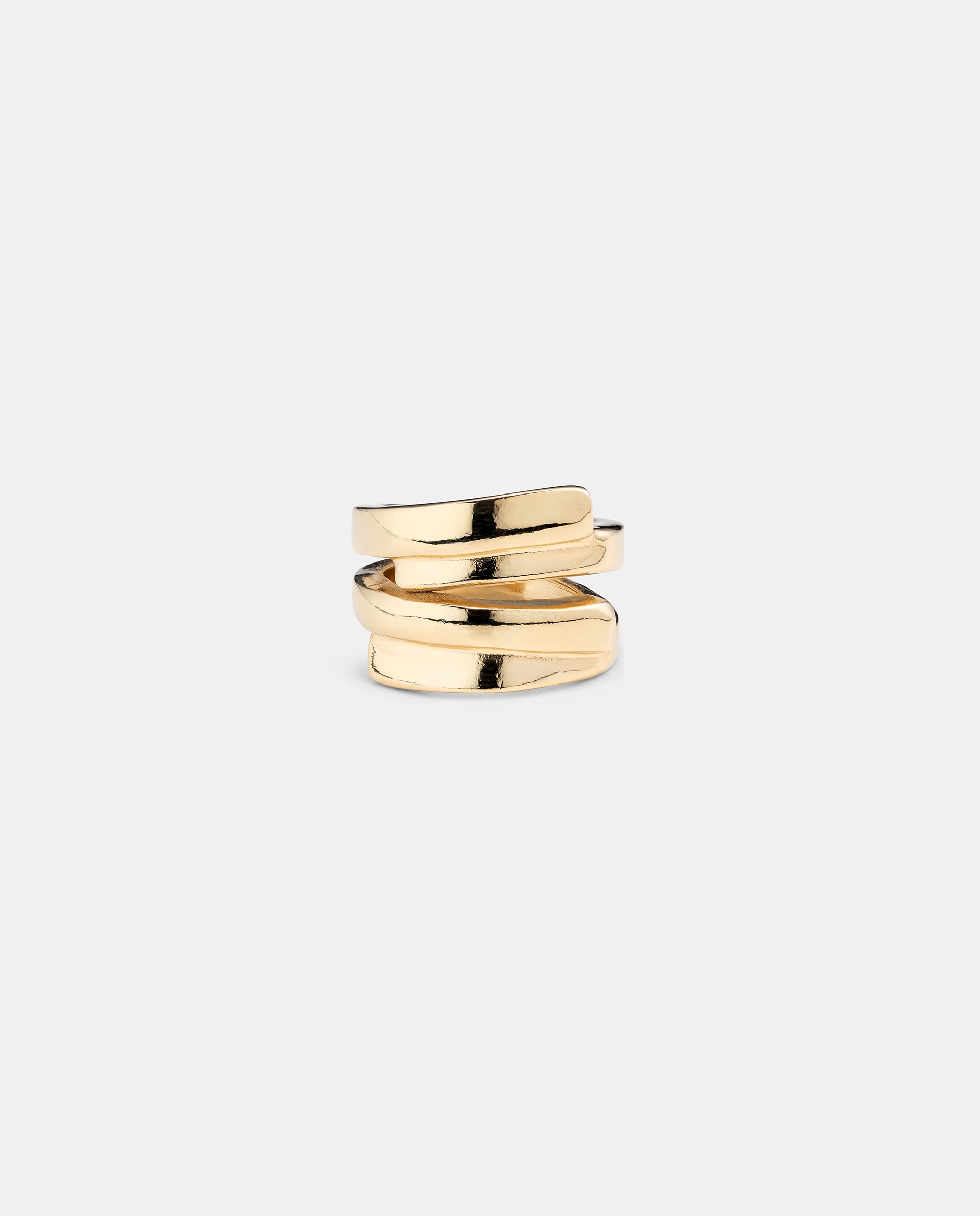 Anel Irregular Banhado a Ouro de 18k Ouro-1