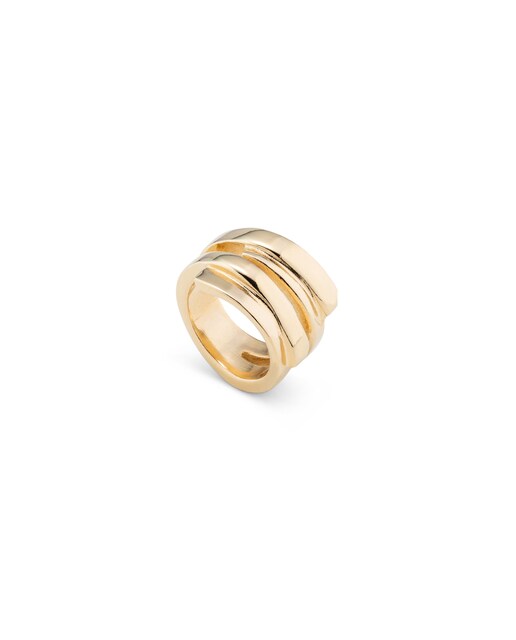 Imagem 0 de Anel Irregular Banhado a Ouro 18k