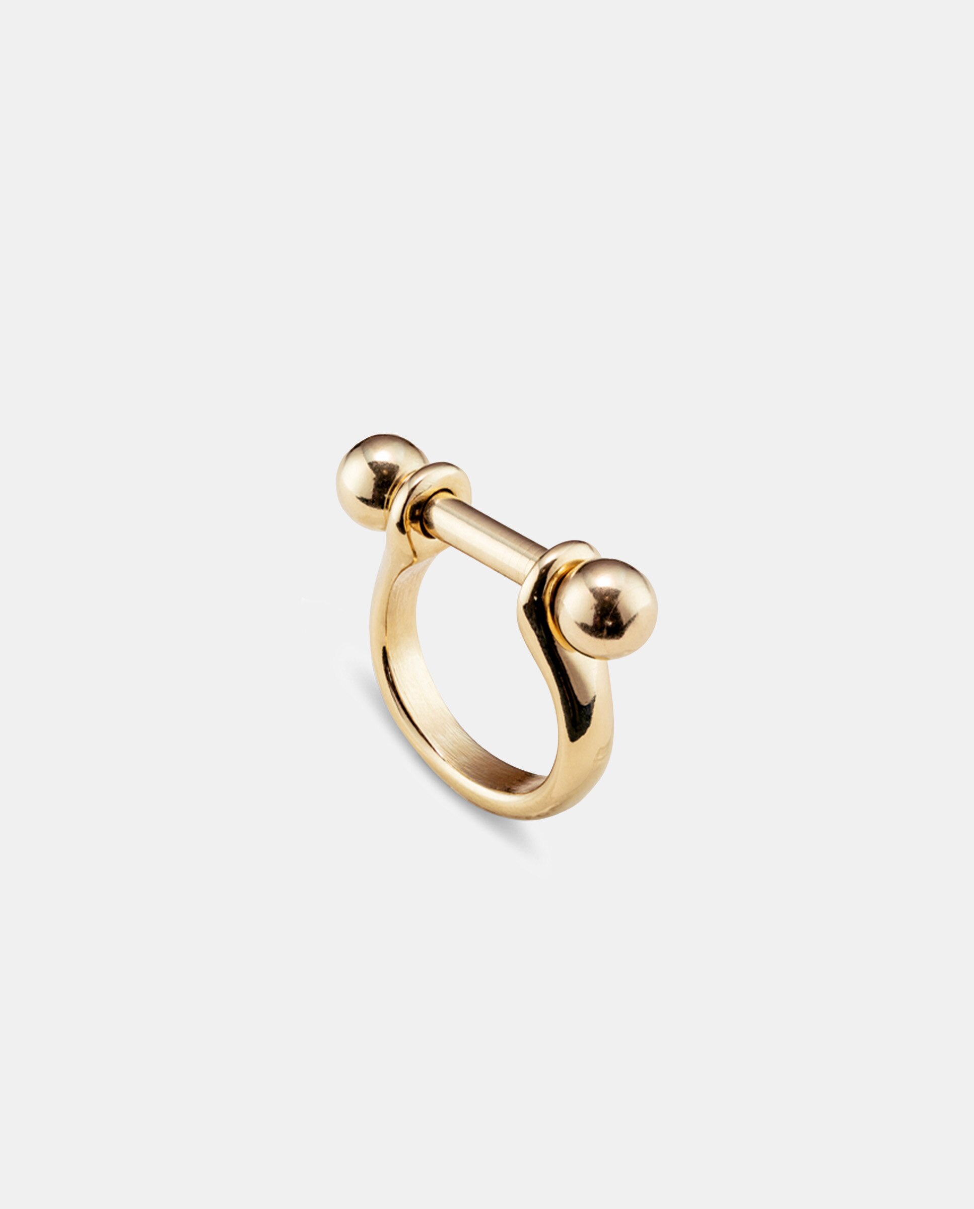 Anel Banhado a Ouro 18k Ouro-3