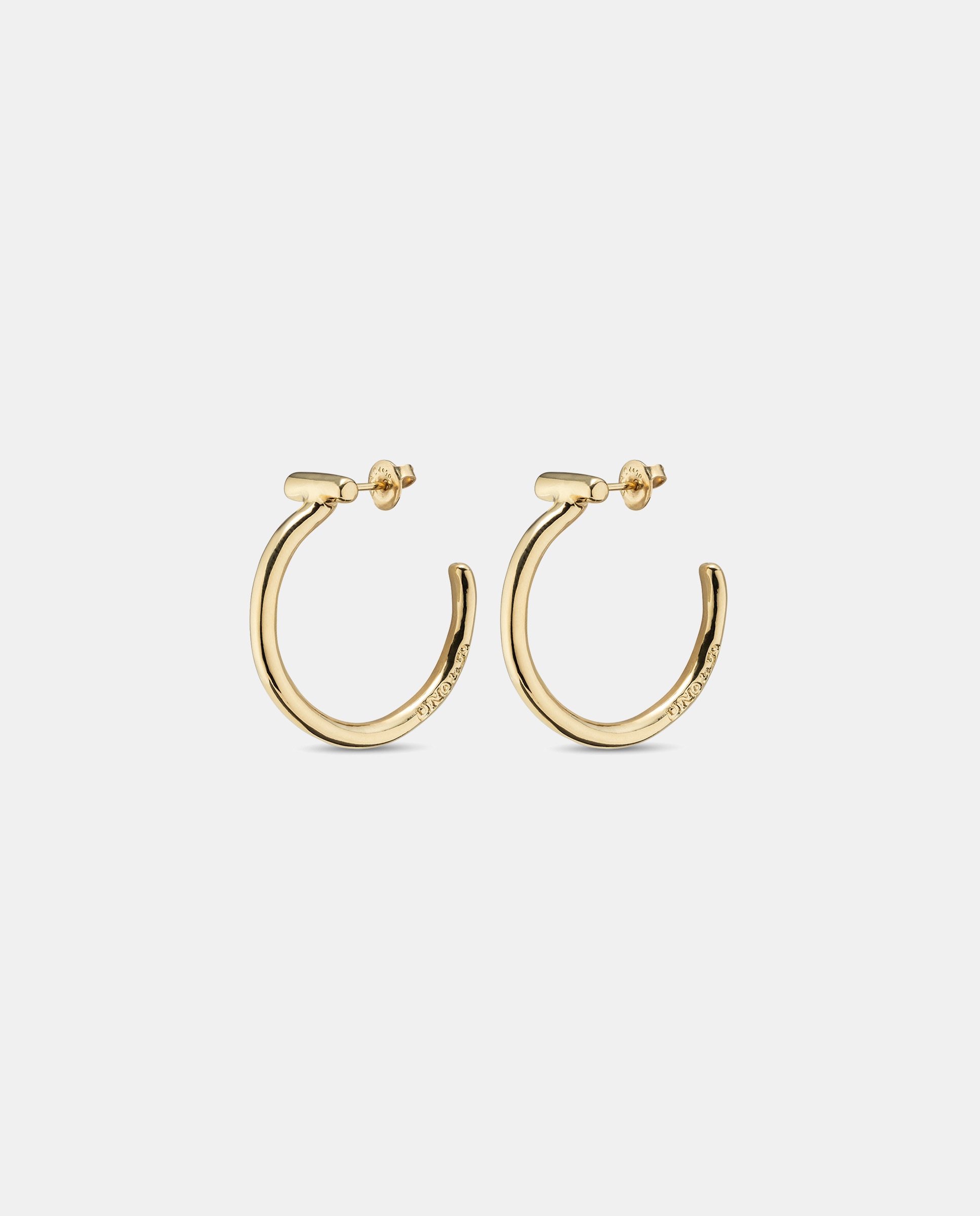Brincos Redondos Banhados a Ouro de 18k Ouro-3