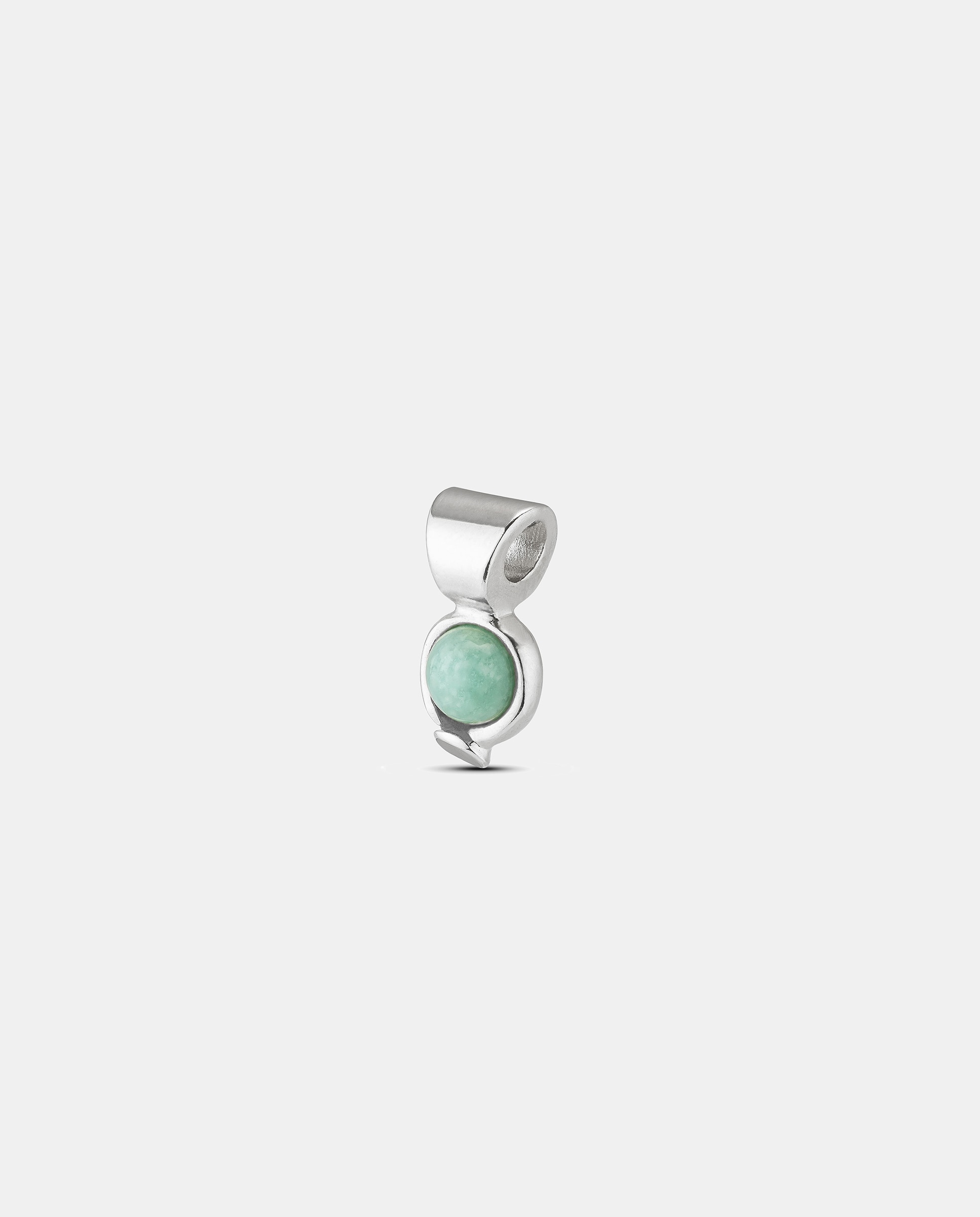 Charm em Prata de Lei e Pedra Amazonita Prata-1