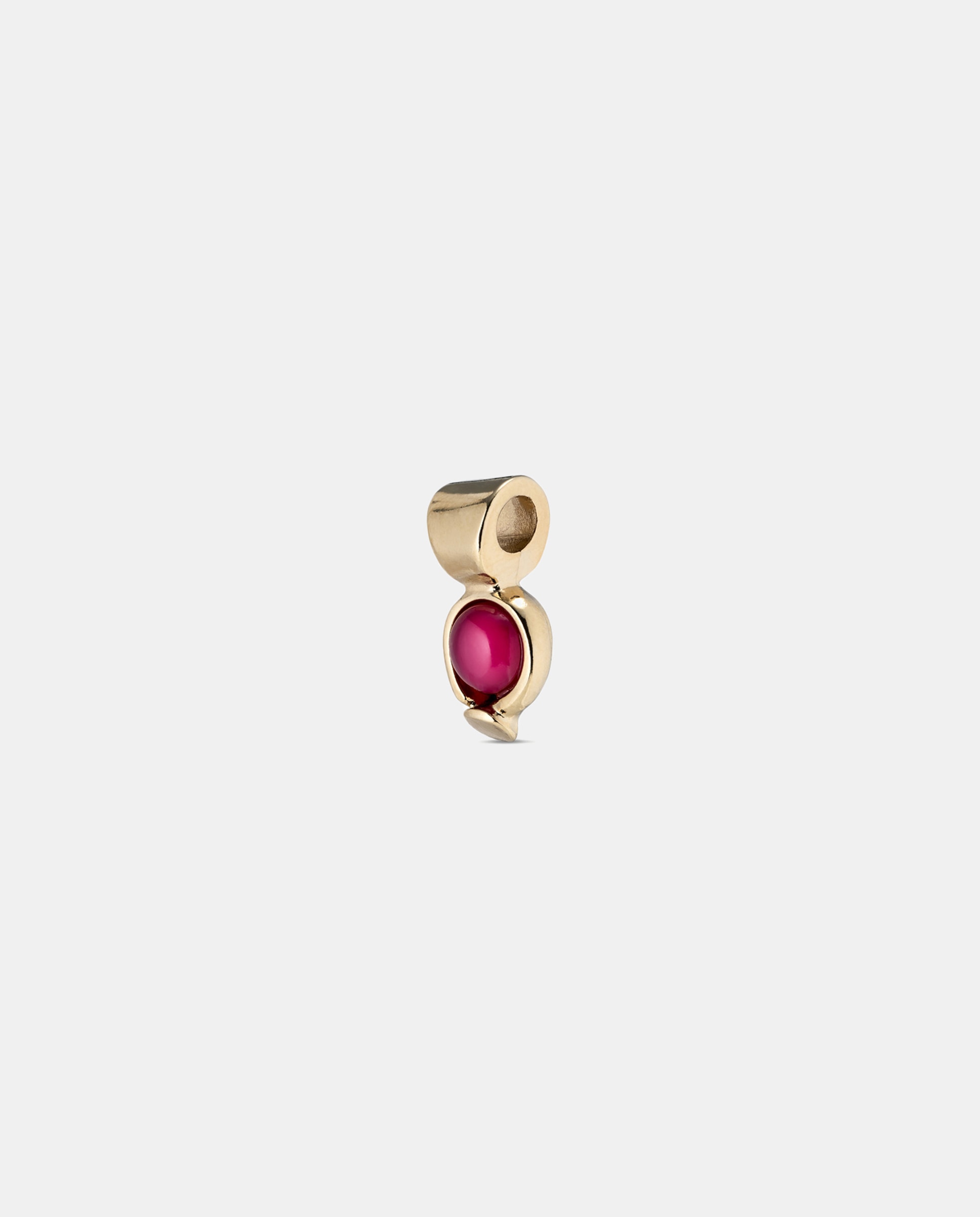 Charm Banhado a Ouro de 18k com Pedra Ágata Ouro-1