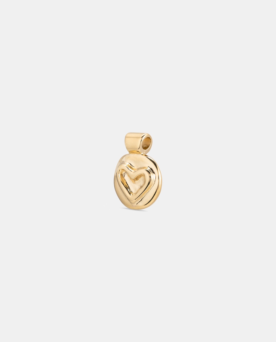 Charm Coração Banhado a Ouro de 18k Ouro-1
