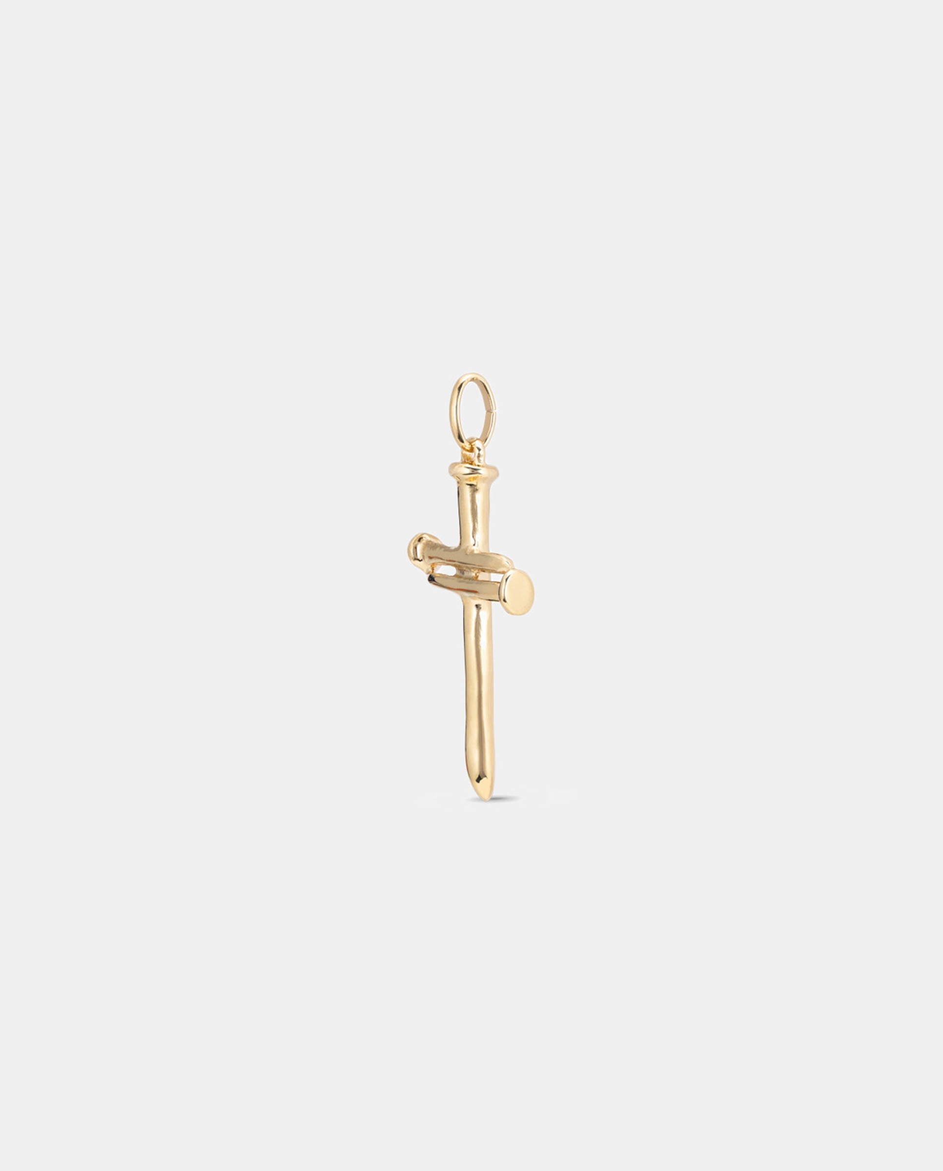 Charm Cruz Grande Banhado a Ouro de 18k Ouro-1