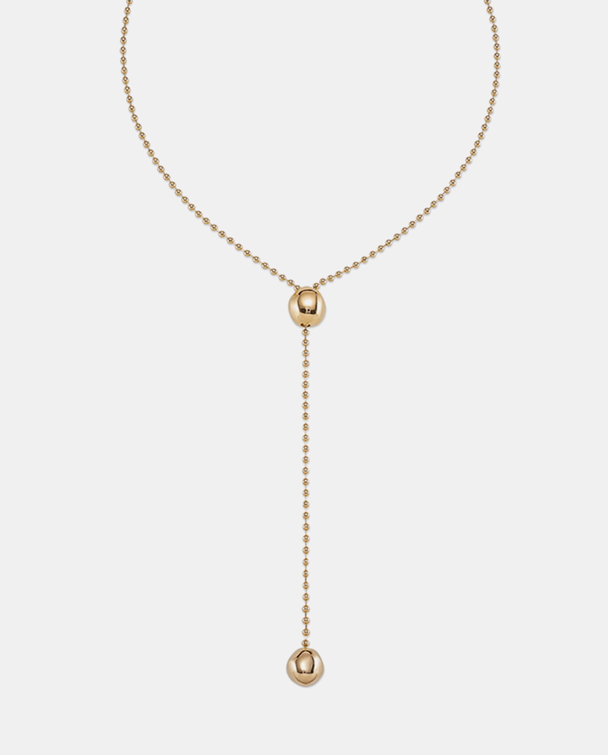 Colar Banhado a Ouro de 18k de Cadeia Regulável Ouro-1