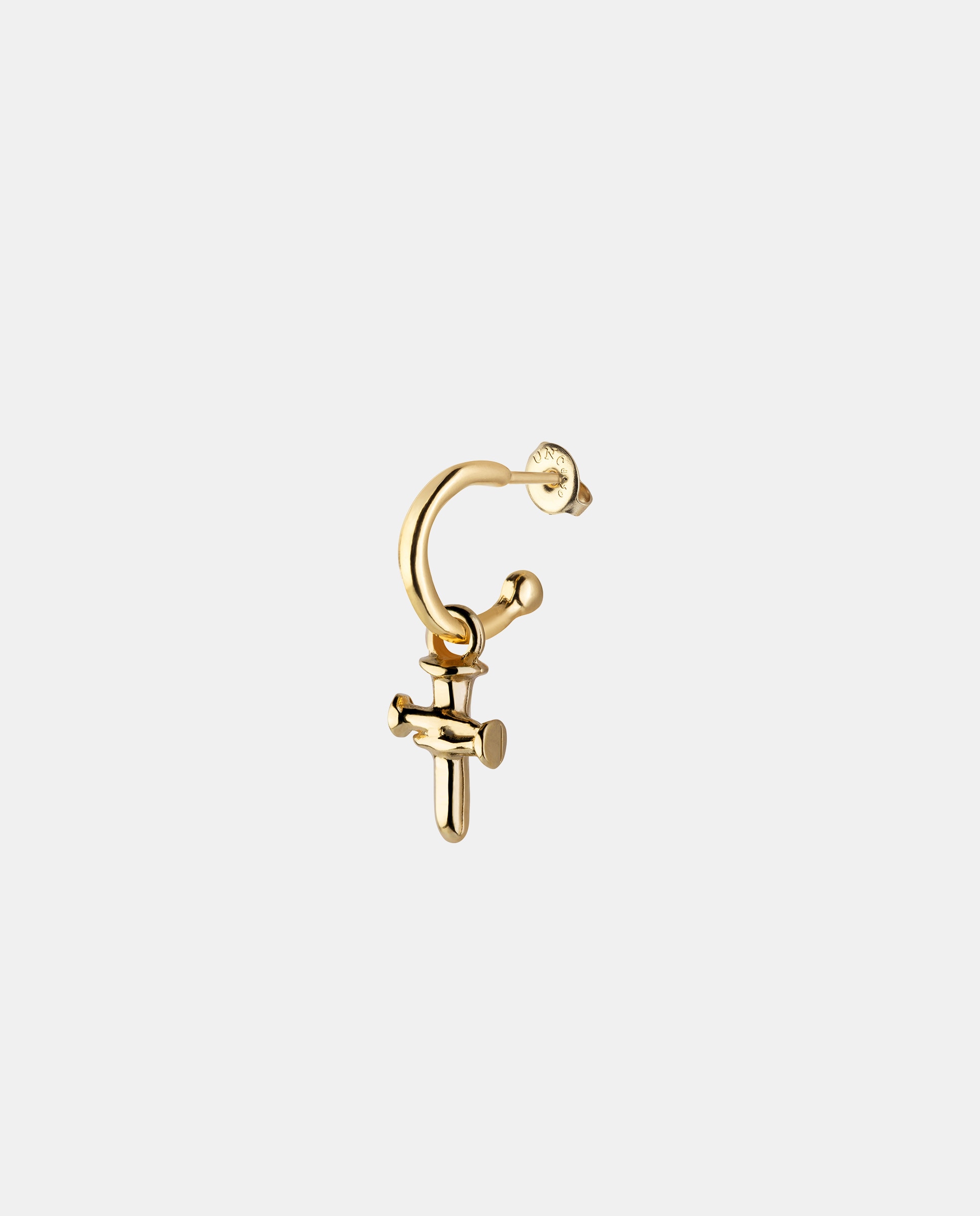 Charm de Piercing Banhado em Ouro de 18k de Cruz Ouro-3