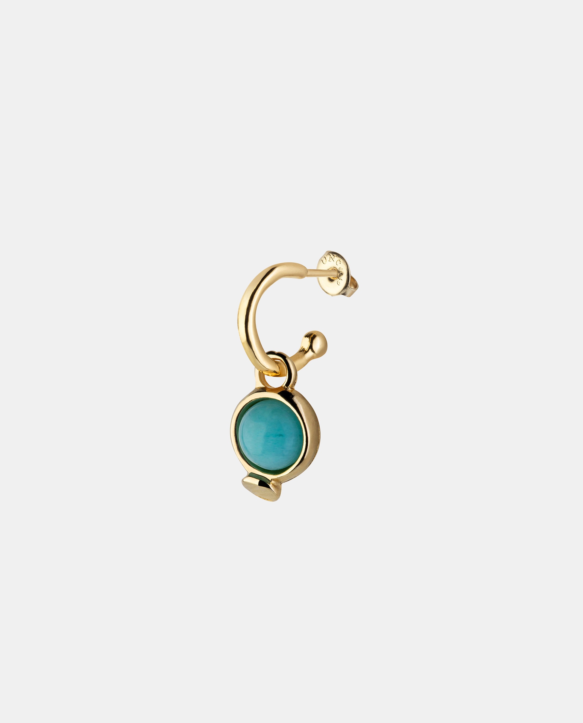Charm de Piercing Banhado a Ouro 18k de Círculo e Cristal Ouro-2