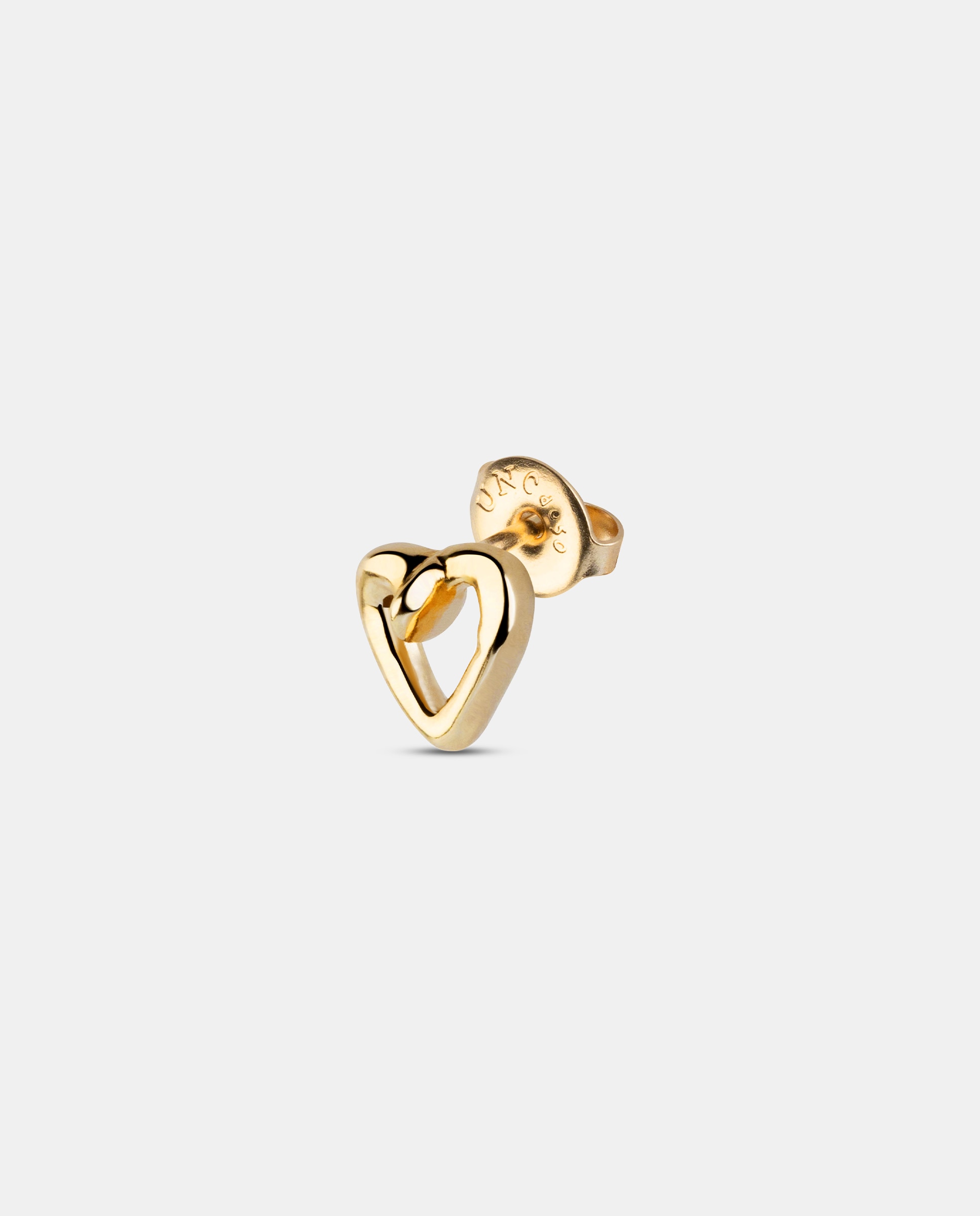Piercing Banhado a Ouro 18k de "coração Cravado Ouro-3