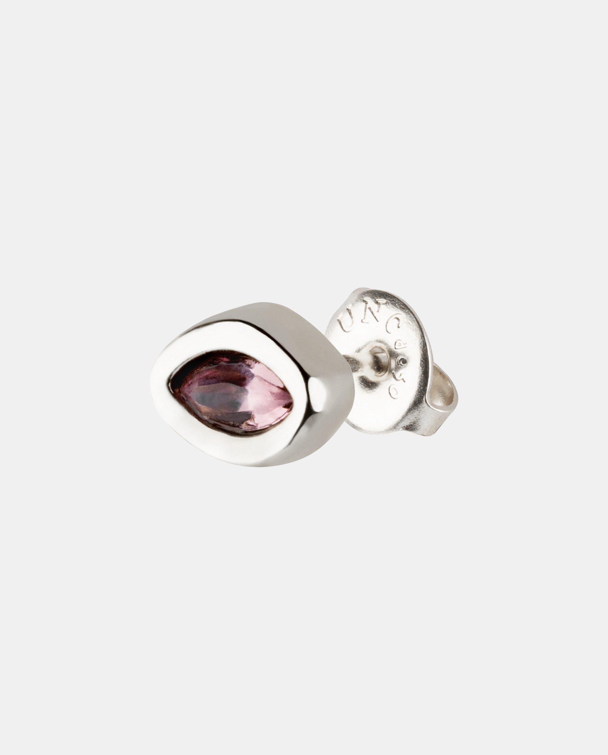 Piercing Banhado em Prata de Lei e Cristal Prata-3