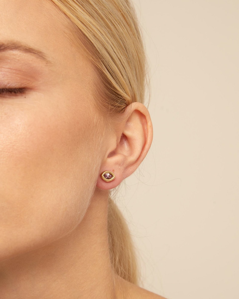 Piercing Banhado a Ouro 18k e Cristal Ouro-4