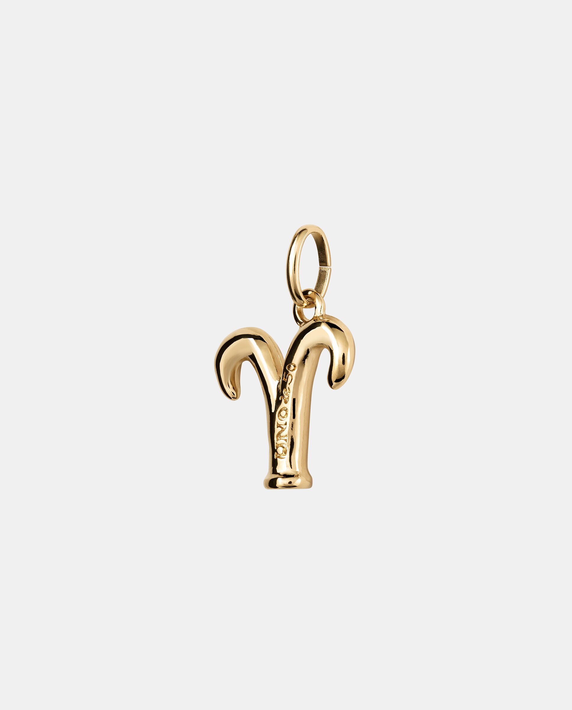 Charm Banhado em Ouro de 18k com Forma de Signo Aries Ouro-2