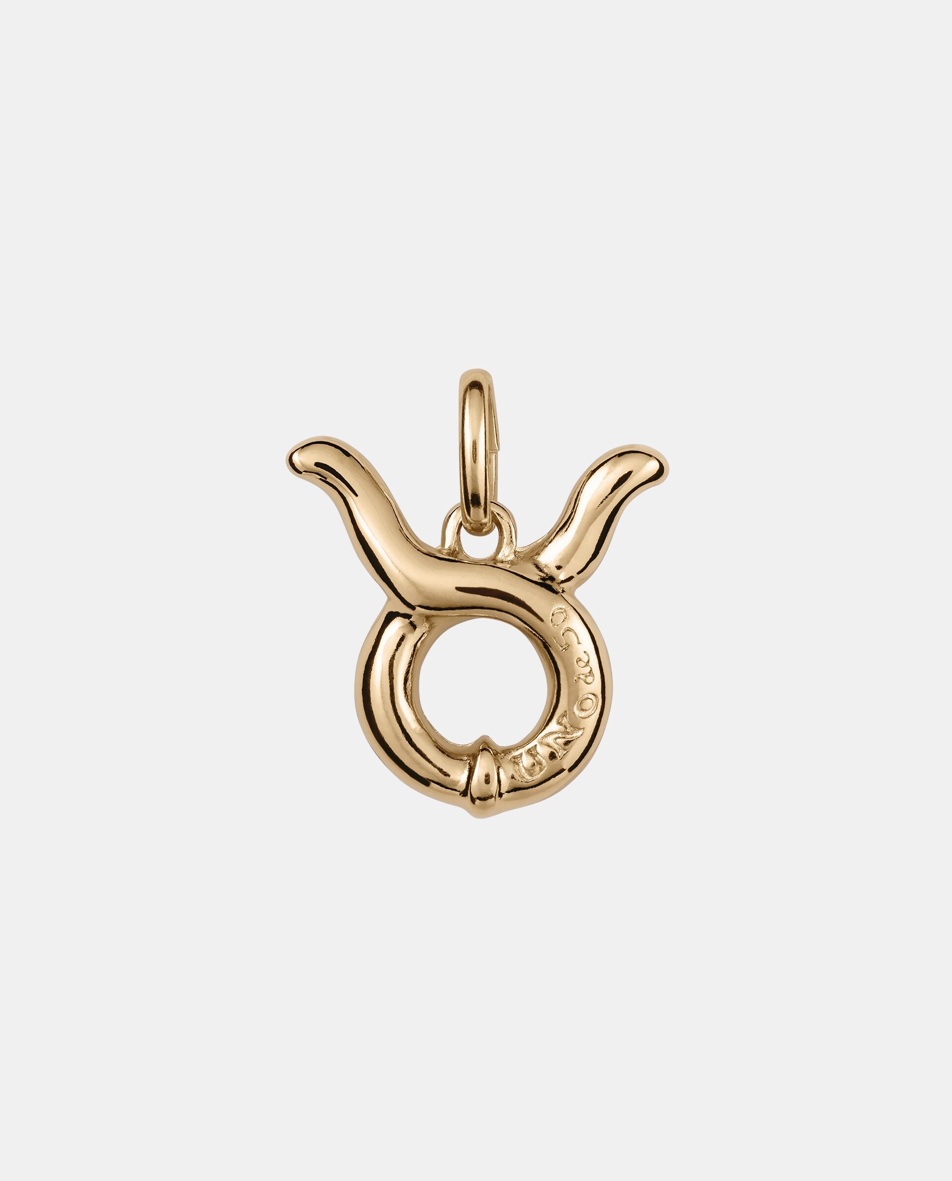 Charm Banhado em Ouro de 18k com Forma de Signo Tauro Ouro-1
