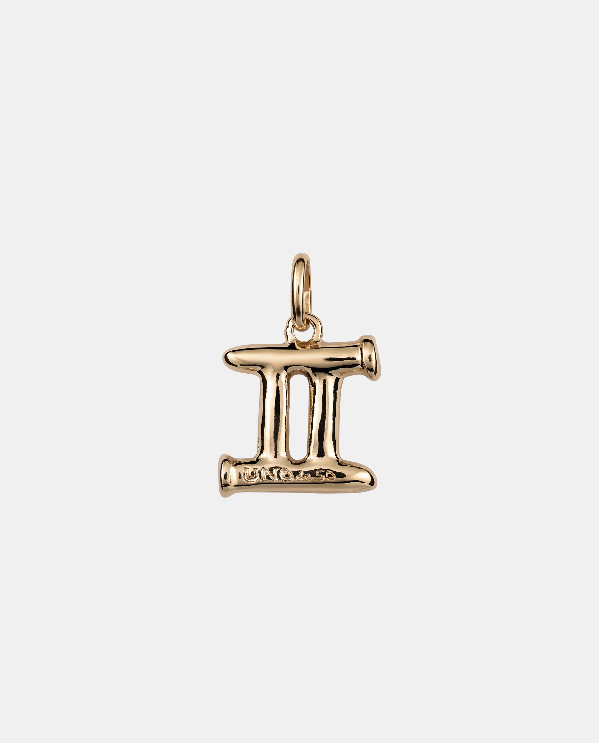 Charm Banhado a Ouro de 18k com Forma de Signo Géminis Ouro-1