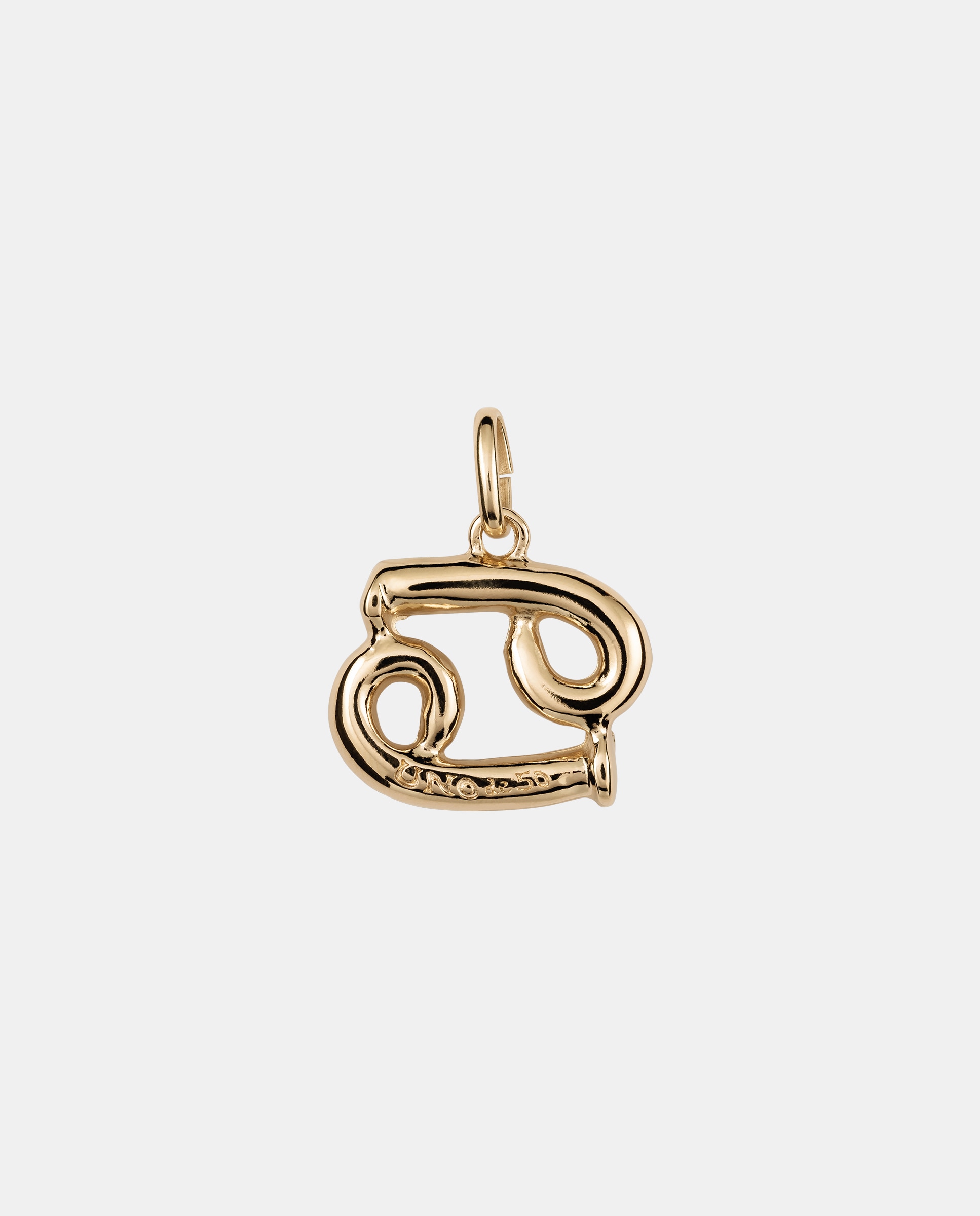 Charm Banhado a Ouro de 18k com Forma de Signo Câncer Ouro-2