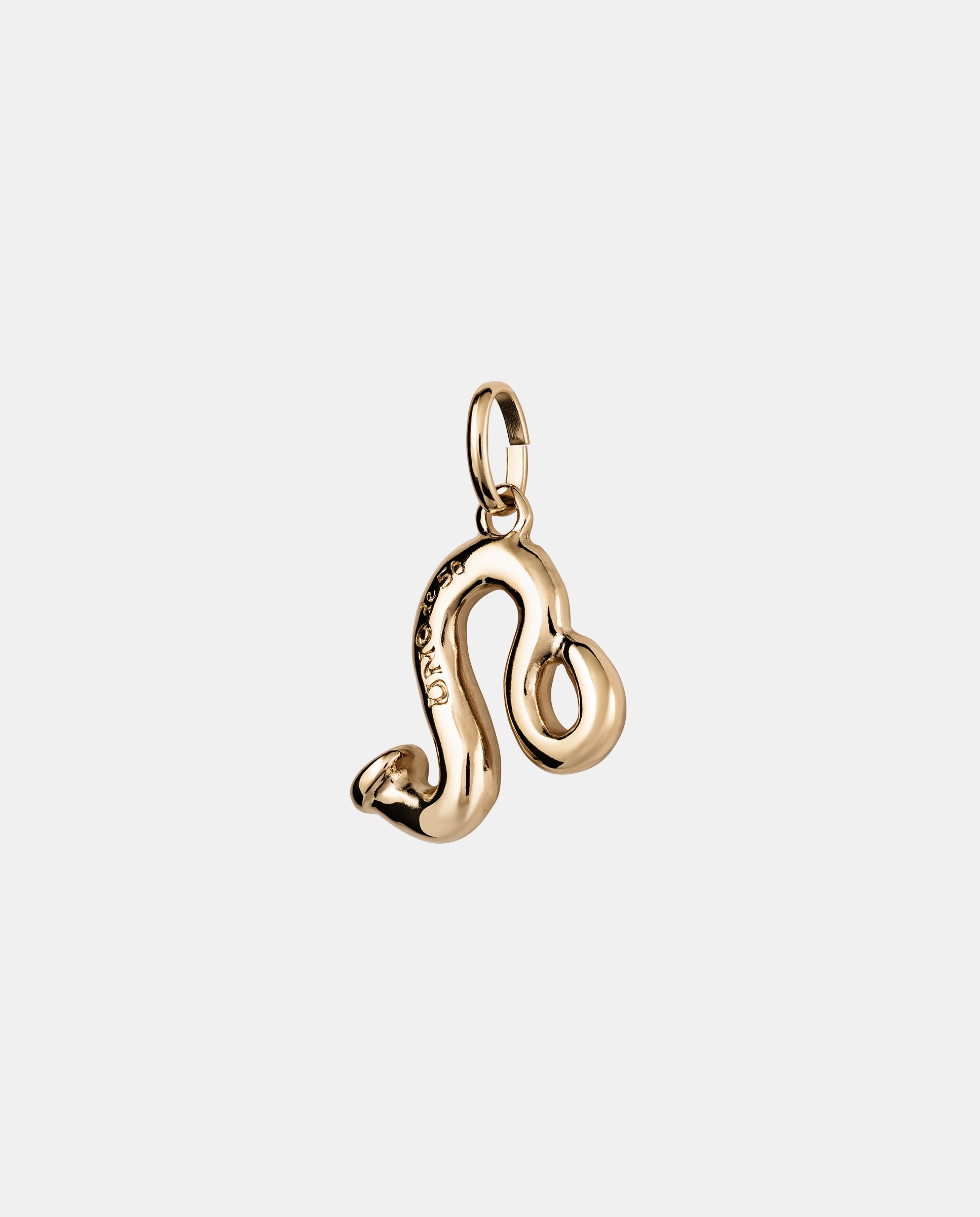 Charm Banhado a Ouro de 18k com Forma de Signo Leão Ouro-2