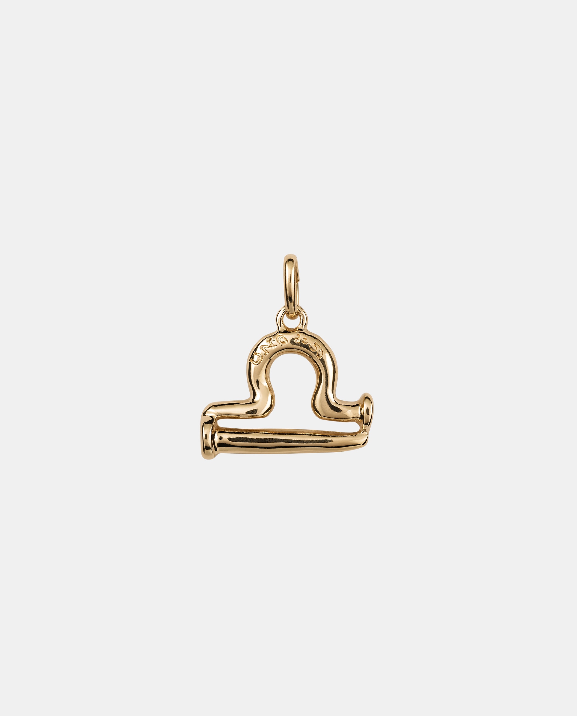 Charm Banhado a Ouro de 18k com Forma de Signo Balança Ouro-1