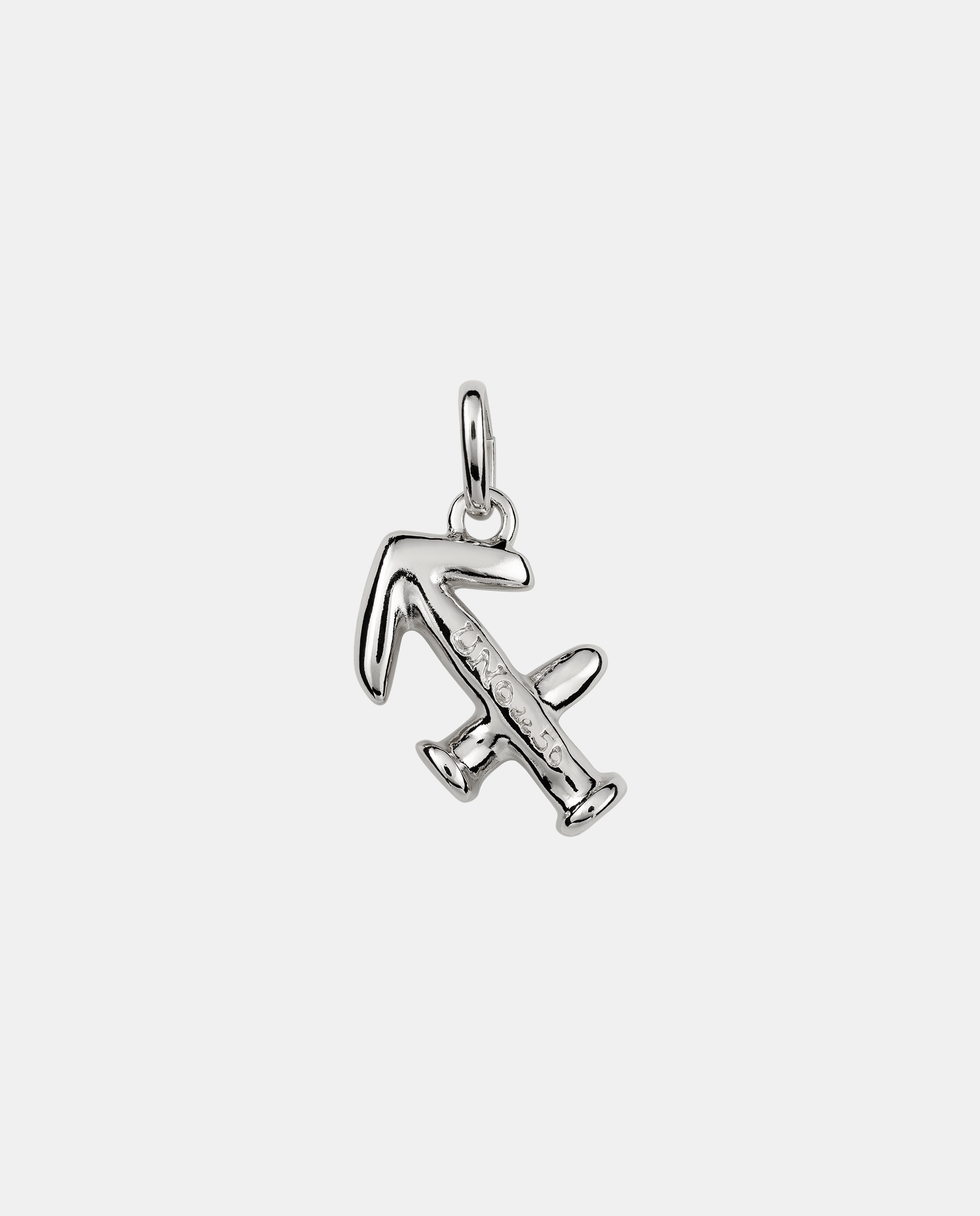 Charm Banhado em Prata de Lei com Forma de Signo Sagitário Prata-2