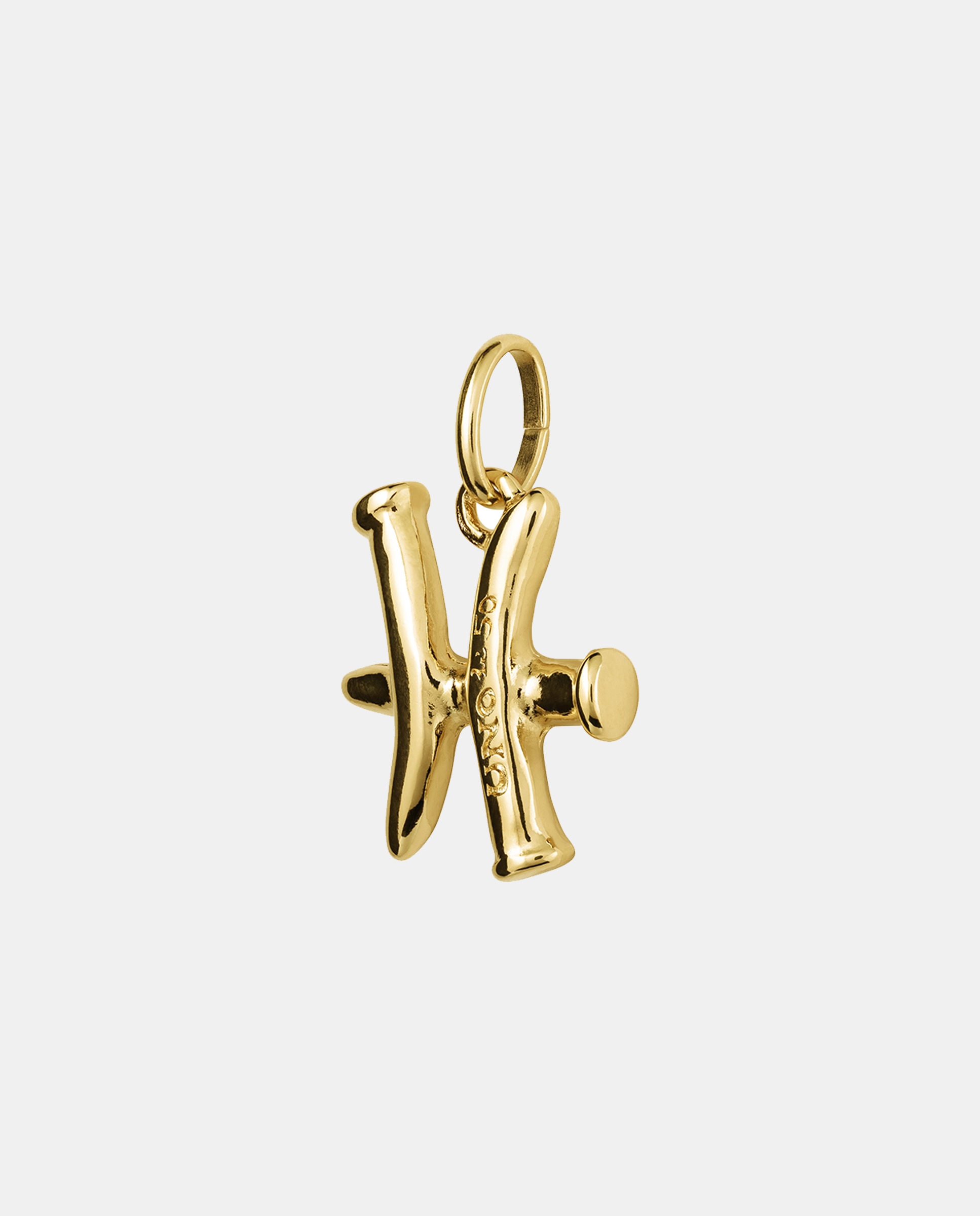 Charm Banhado a Ouro de 18k com Forma de Signo Peixes Ouro-2