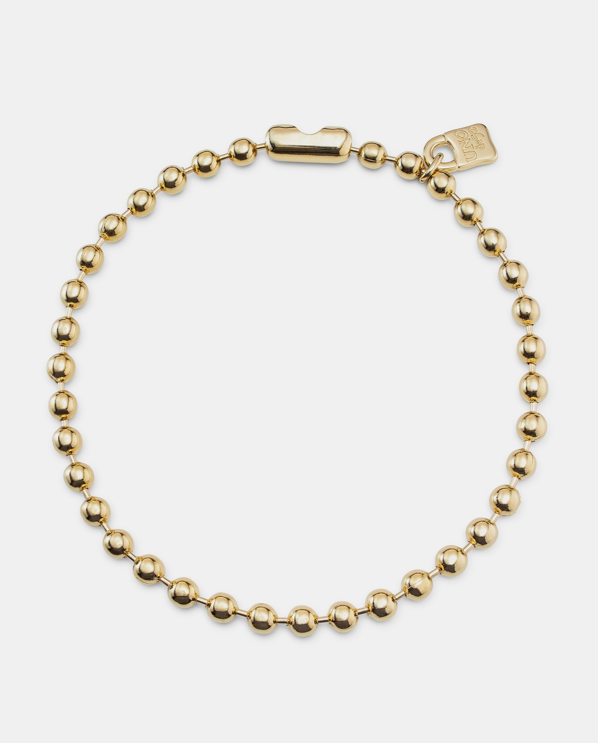 Colar Banhado a Ouro de 18k com Contas Esféricas Ouro-1