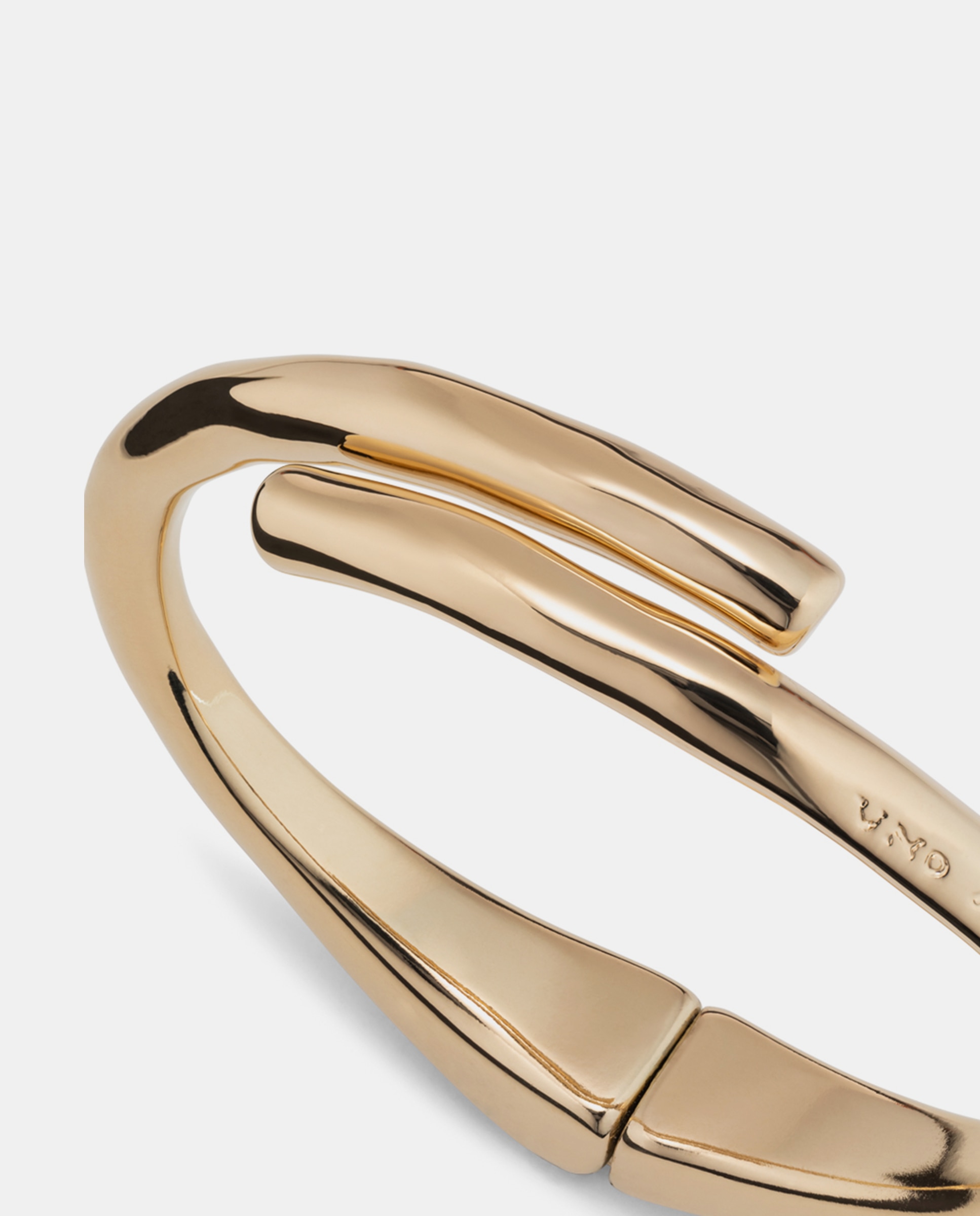 Pulseira Banhada a Ouro 18k com Forma de Túbulo e Mola Oculta Ouro-4