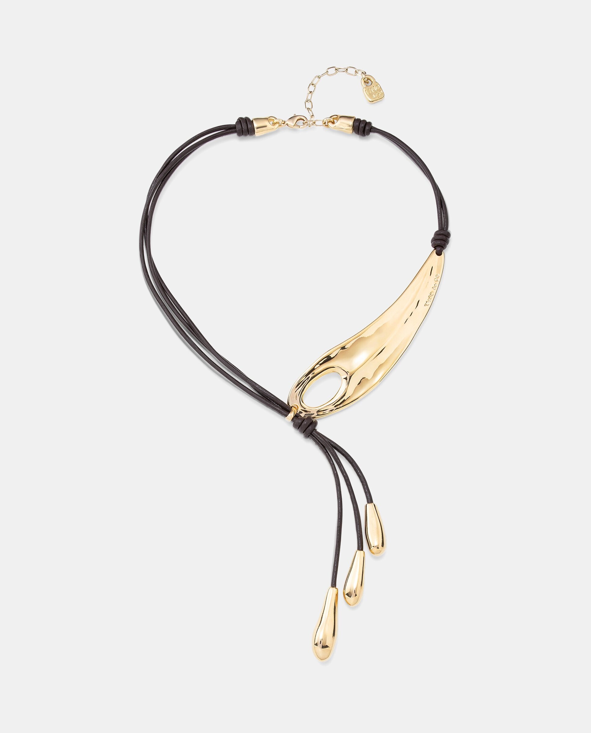 Colar Banhado a Ouro de 18k e Franjas Ouro-1