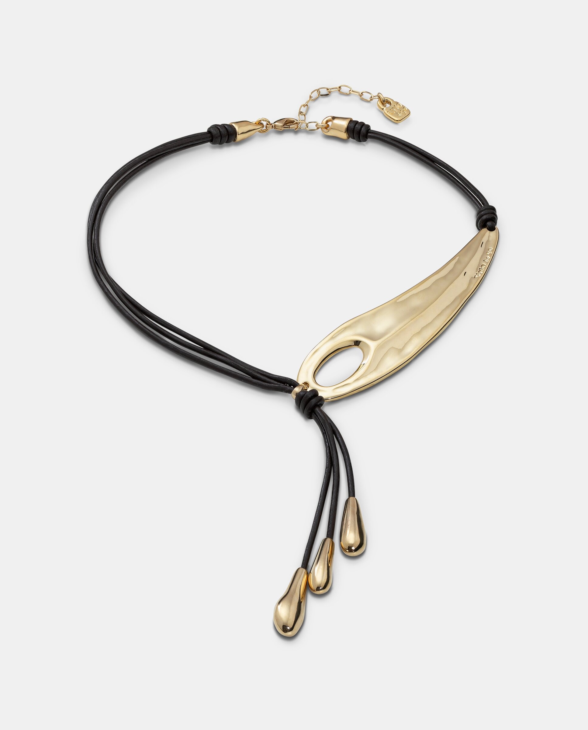 Colar Banhado a Ouro de 18k e Franjas Ouro-3