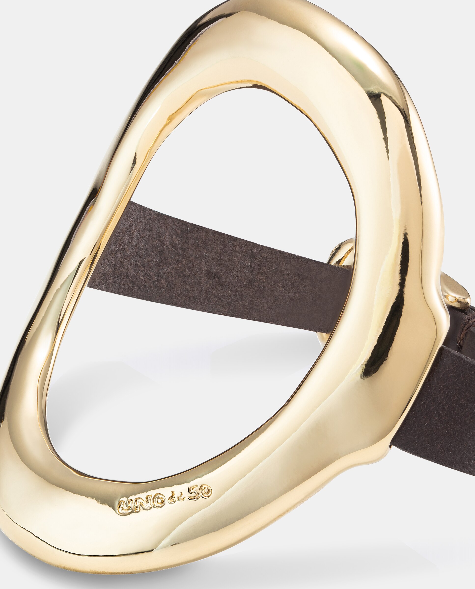 Pulseira Banhada a Ouro 18k com Fecho de Couro com Fivela Ouro-3