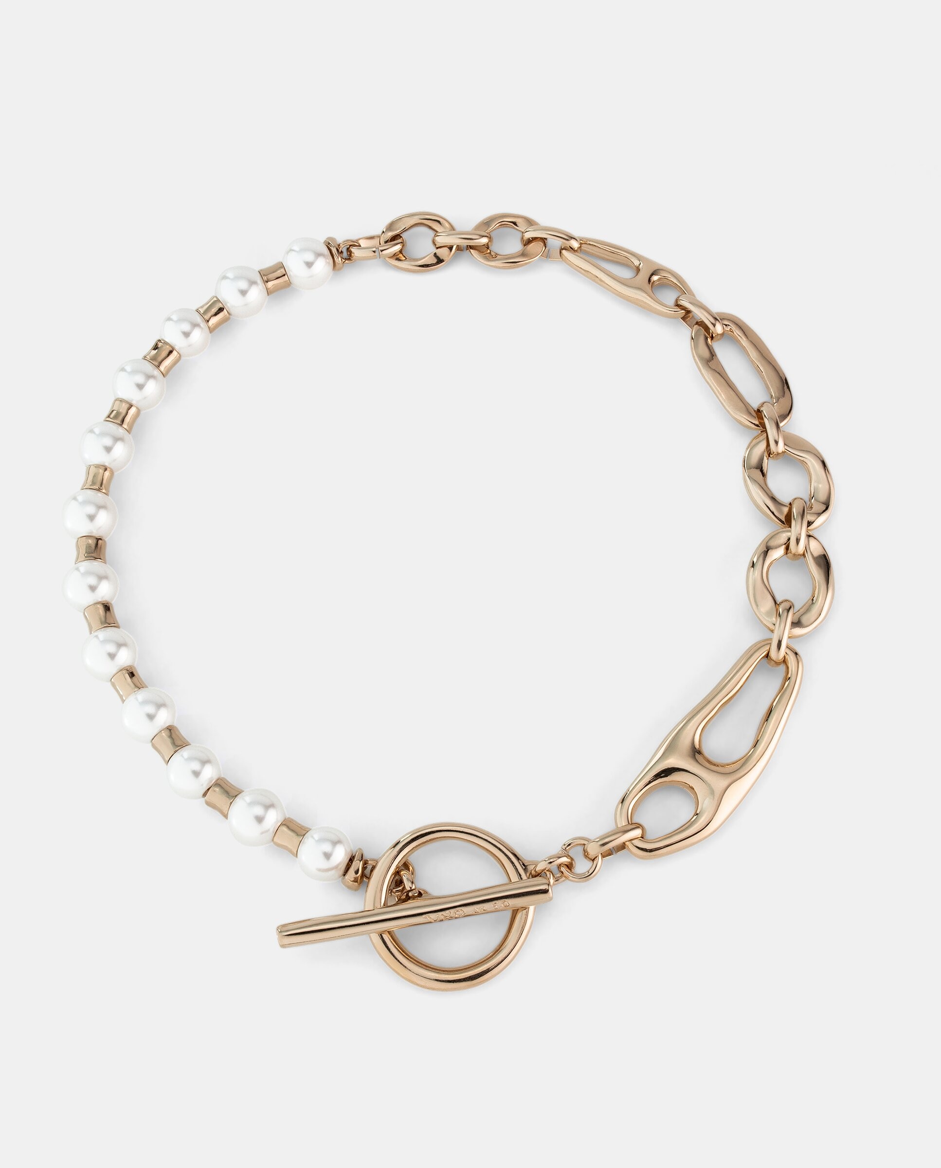 Colar Banhado a Ouro 18k com Pérolas Ouro-1