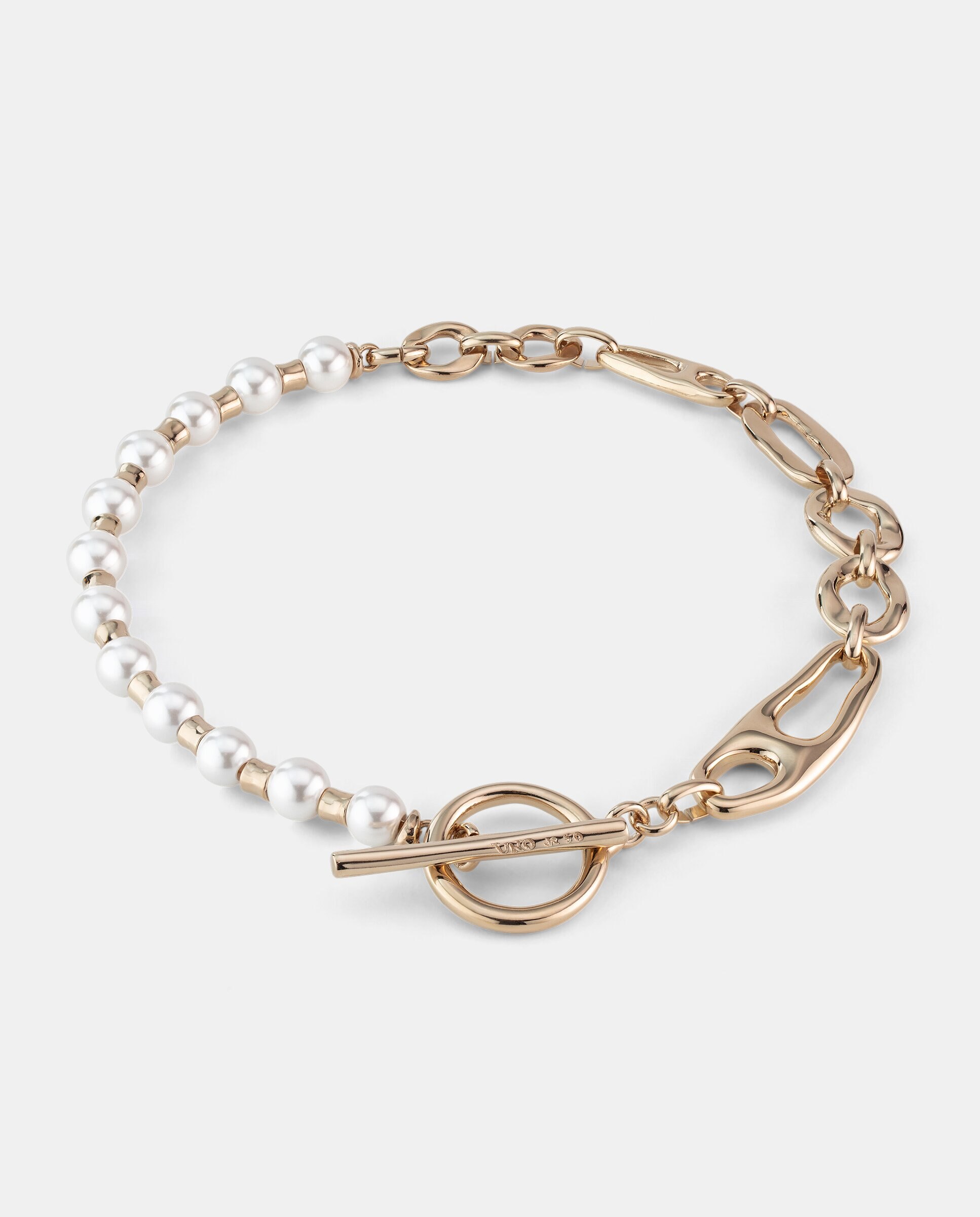 Colar Banhado a Ouro 18k com Pérolas Ouro-2