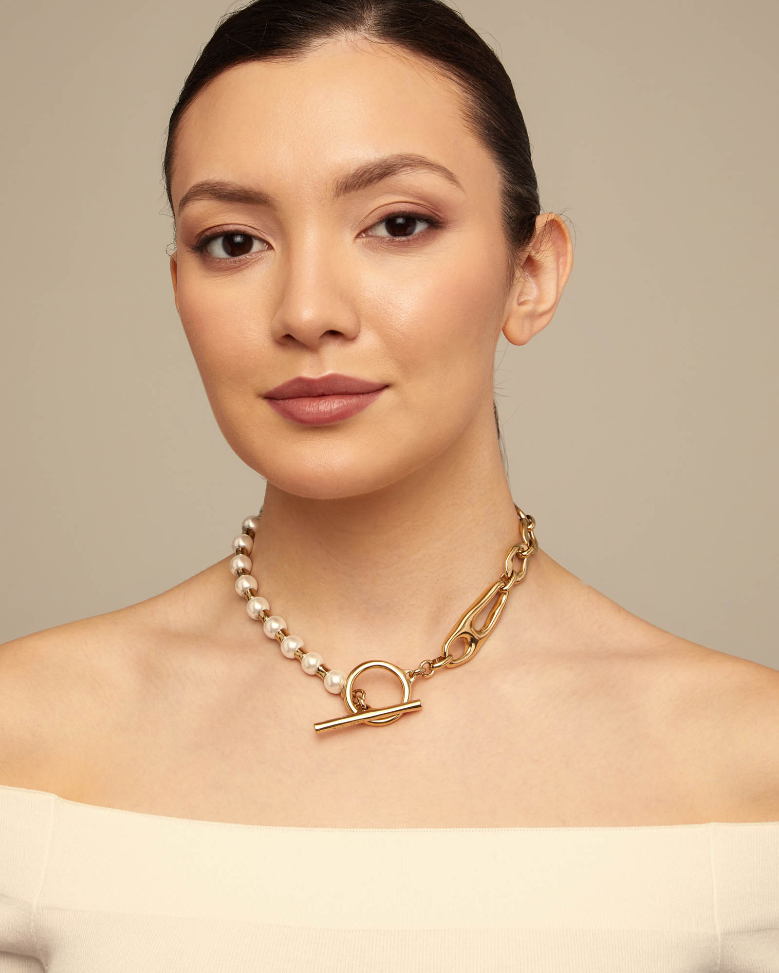 Colar Banhado a Ouro 18k com Pérolas Ouro-4