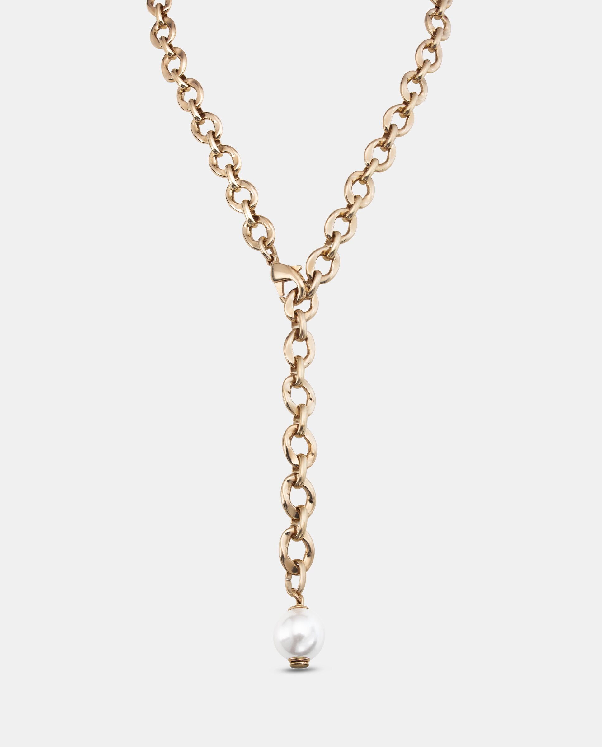 Colar Banhado em Ouro 18k com Elos Ovais Ouro-2