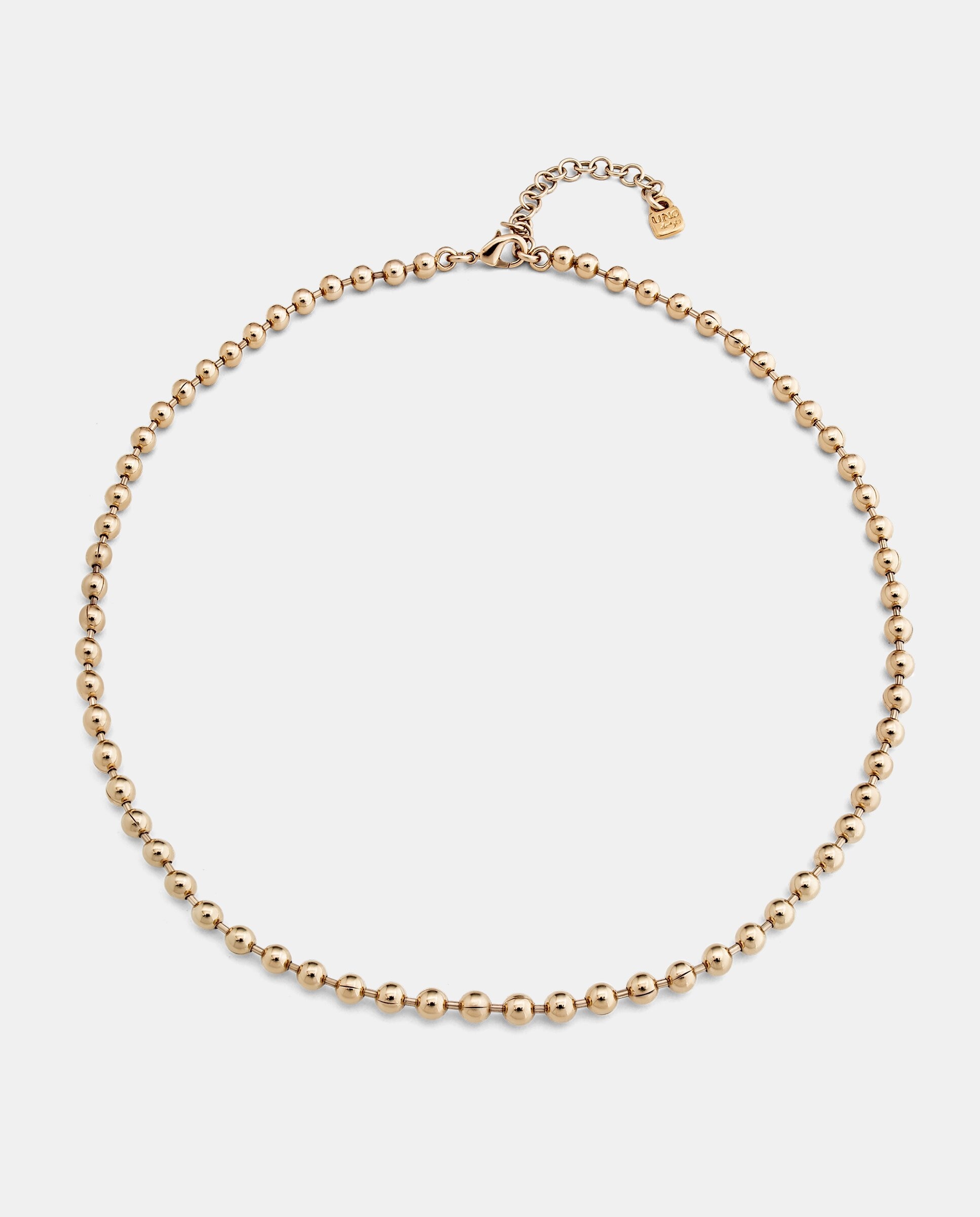 Corrente Banhada a Ouro de 18k com Esferas Ouro-1