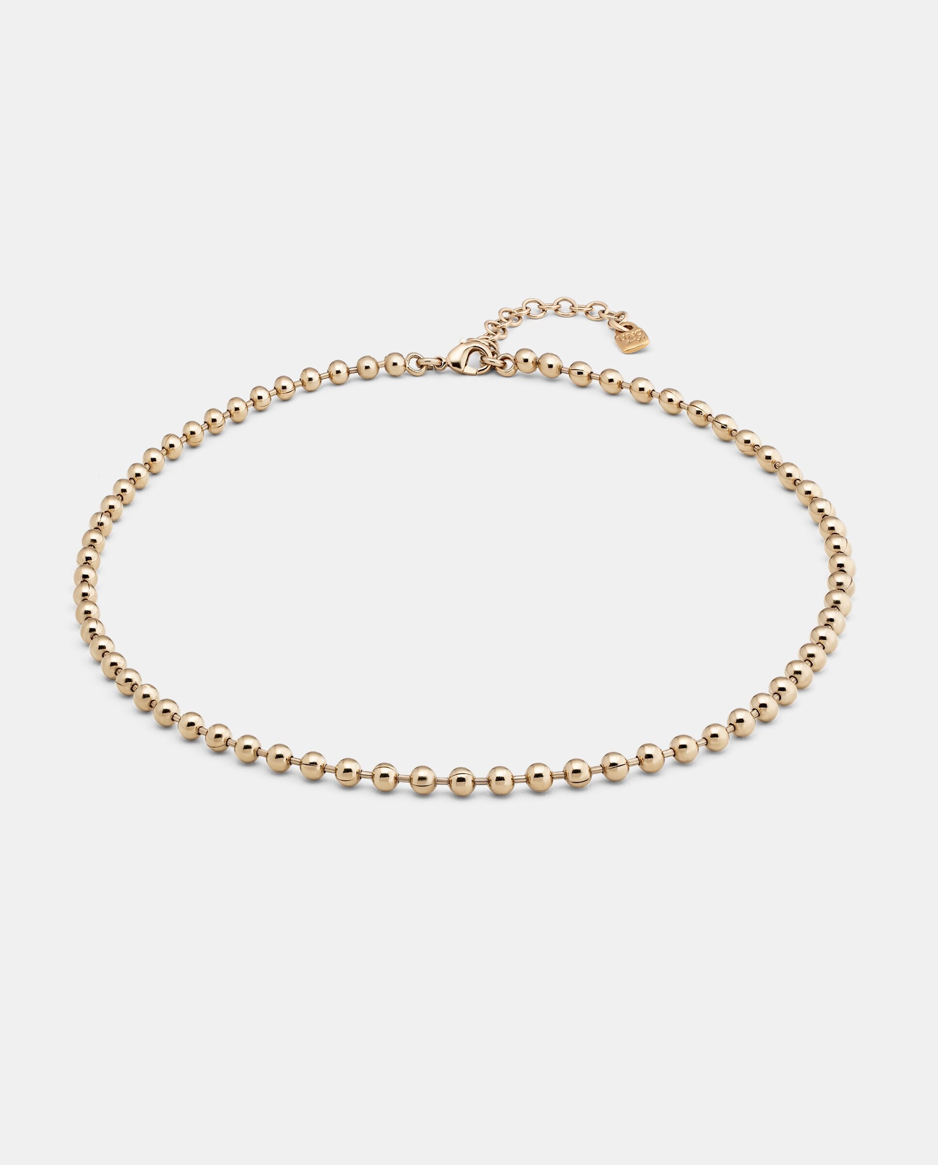 Corrente Banhada a Ouro de 18k com Esferas Ouro-2