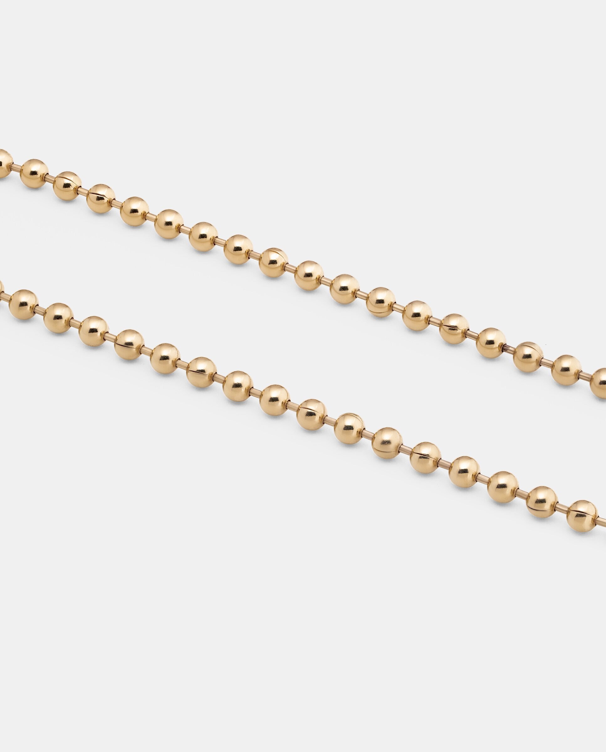 Corrente Banhada a Ouro de 18k com Esferas Ouro-3