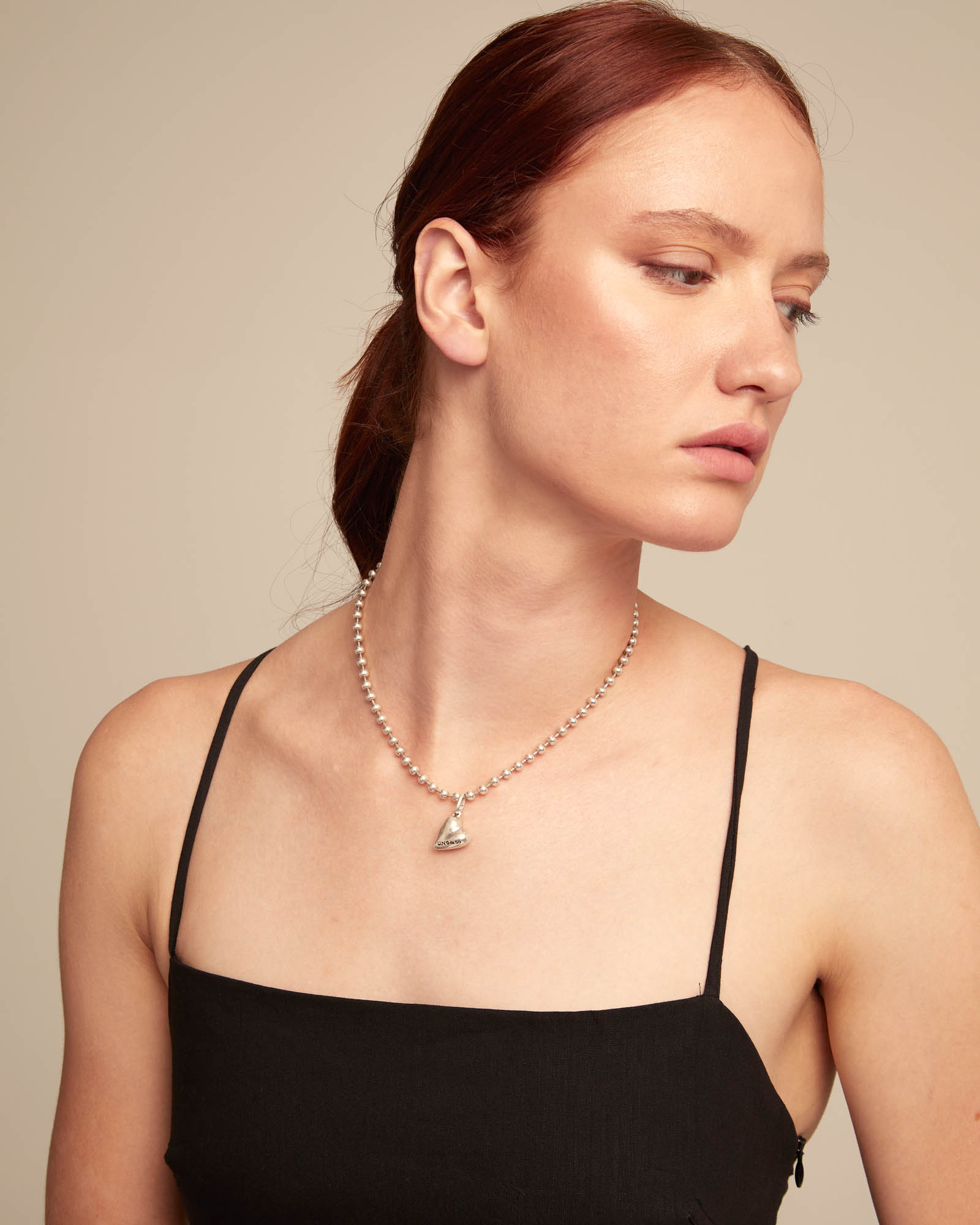 Charm Banhado em Prata de Lei com Forma de Coração Prata-3