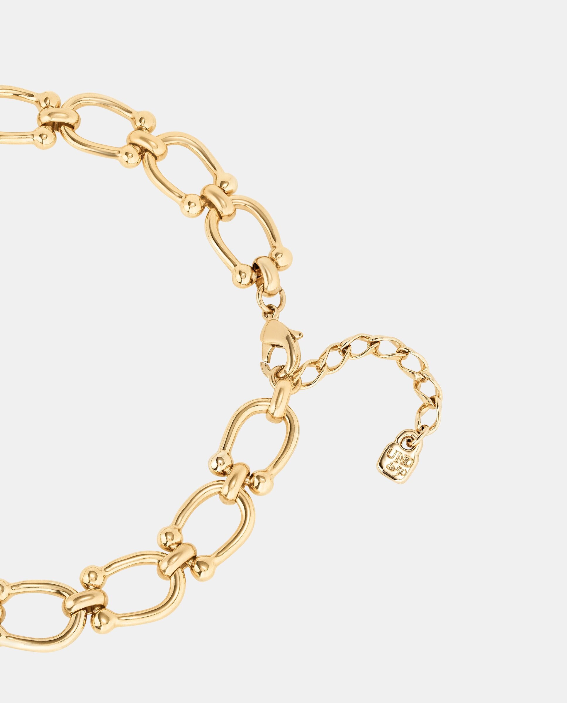 Colar Banhado a Ouro 18k com Elos Médios Ouro-3