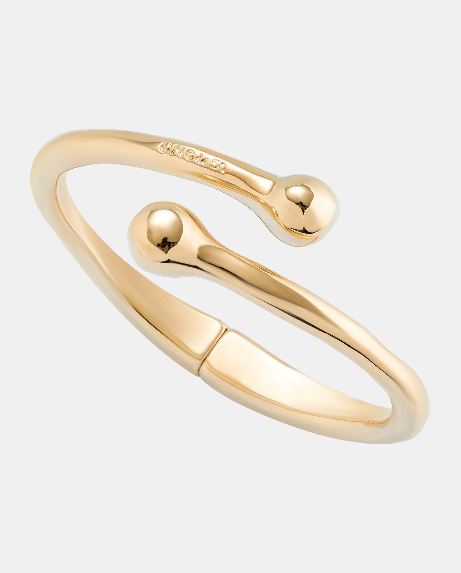 Pulseira Rígida Banhada a Ouro 18k com Mola Interior Ouro-3