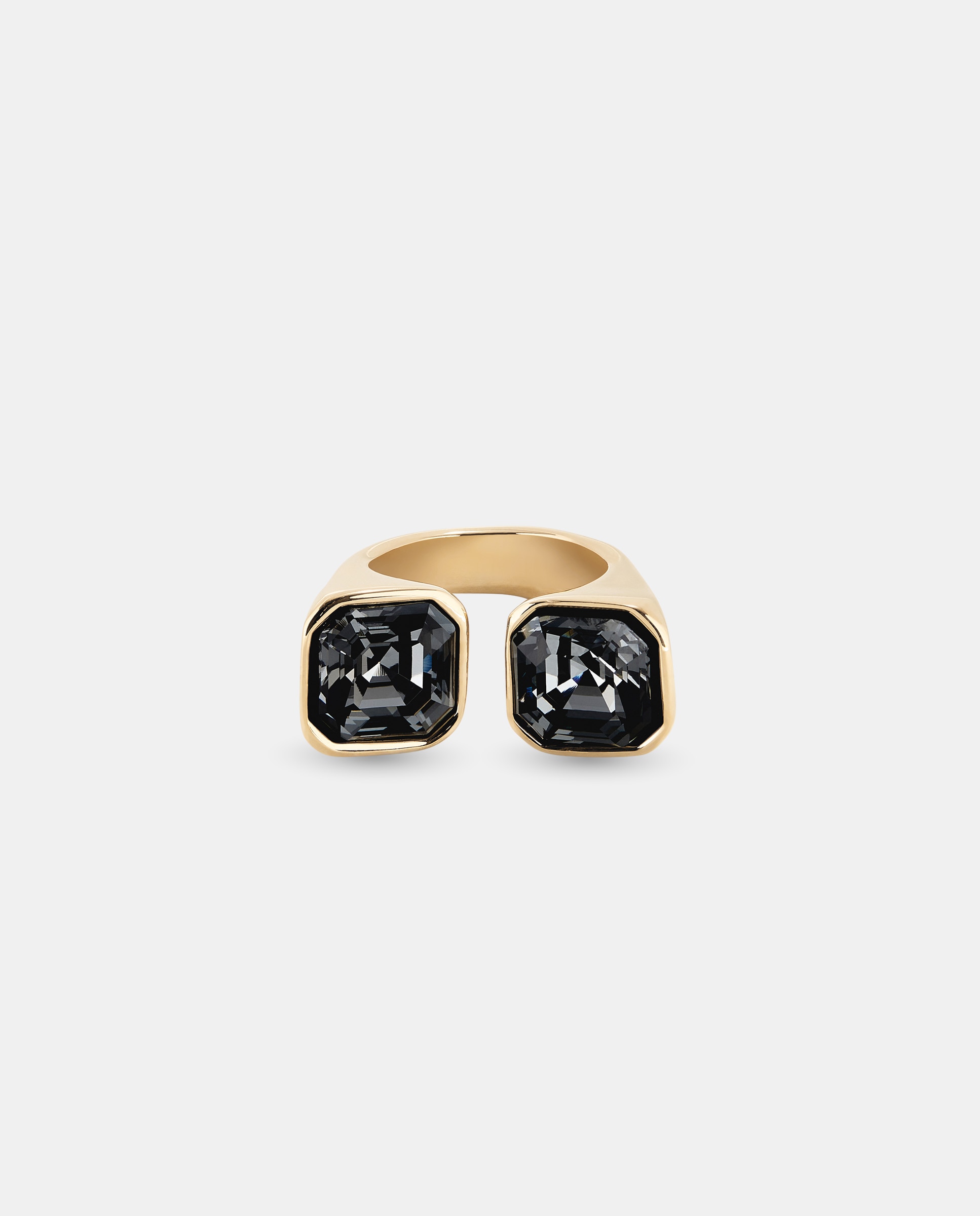 Anel Banhado a Ouro 18k com Cristal Ouro-1