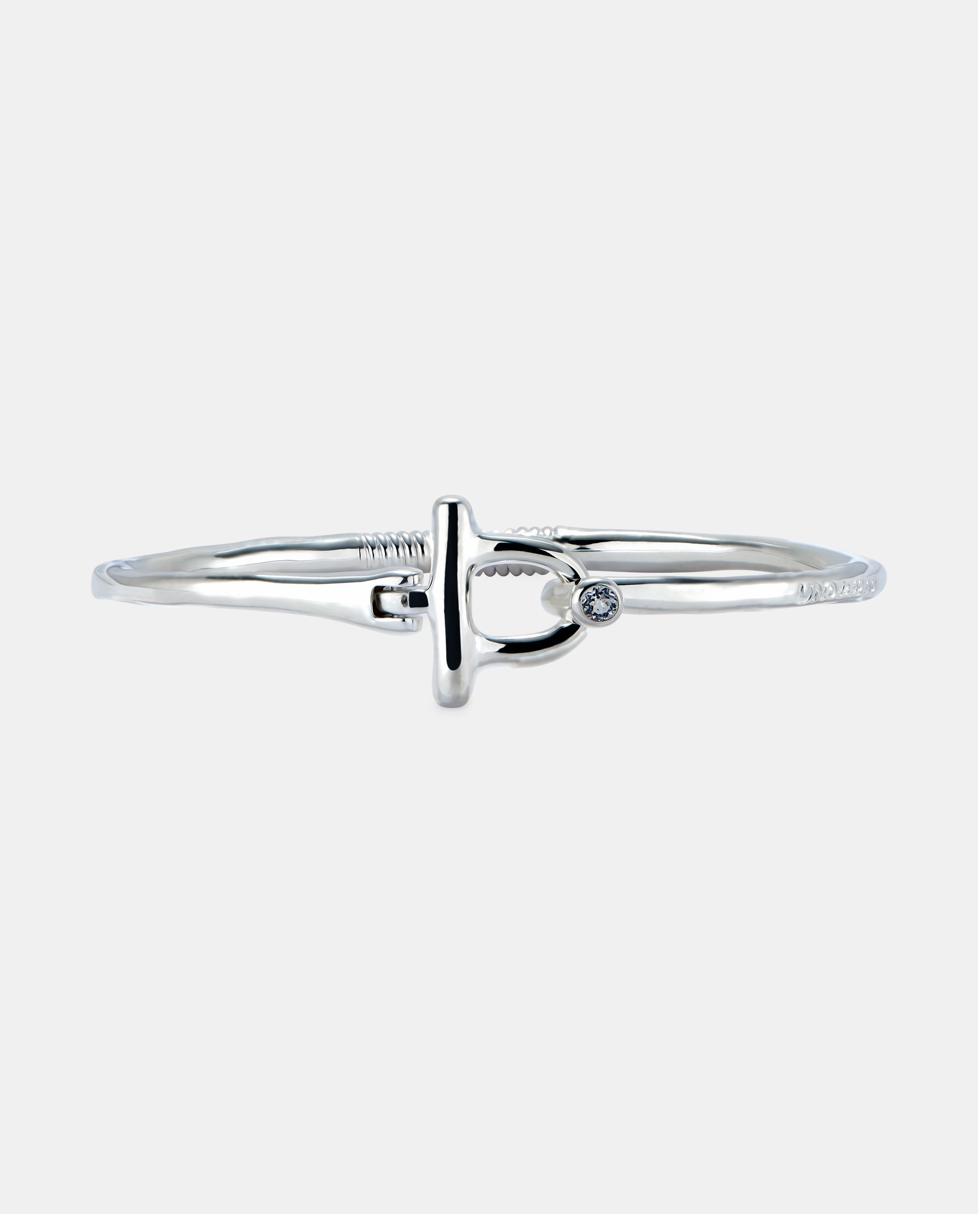 Pulseira com Fecho Frontal Banhada em Prata de Lei com Topázio Prata-1