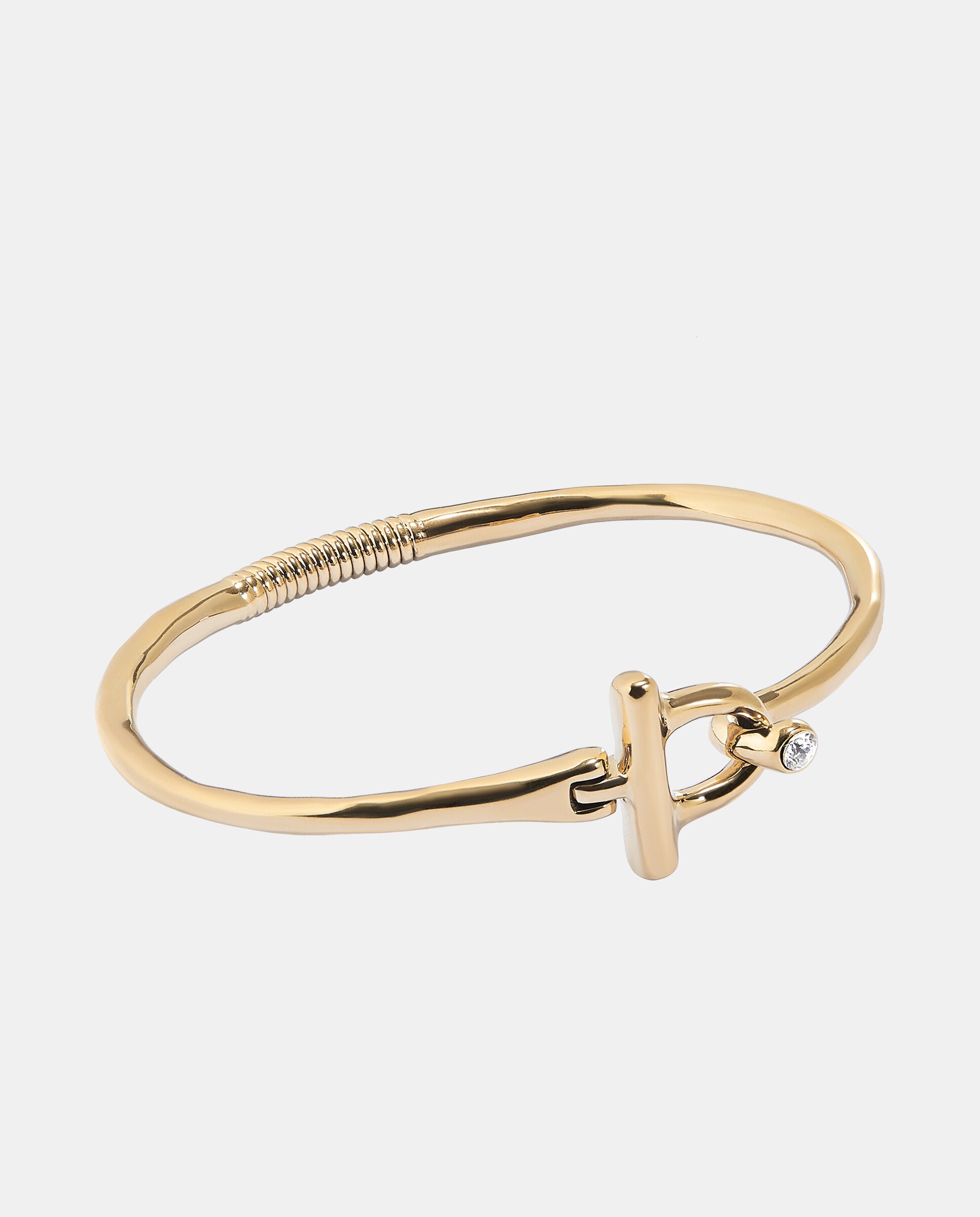 Pulseira com Fecho Frontal Banhada em Ouro 18k com Topázio Ouro-3