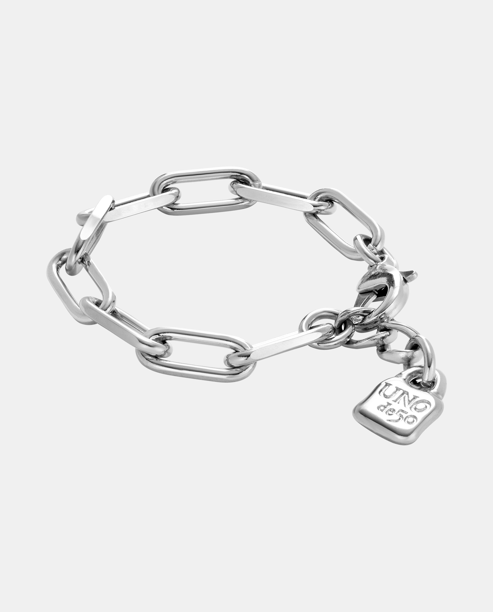 Pulseira com Elos Banhada a Prata de Lei Prata-3