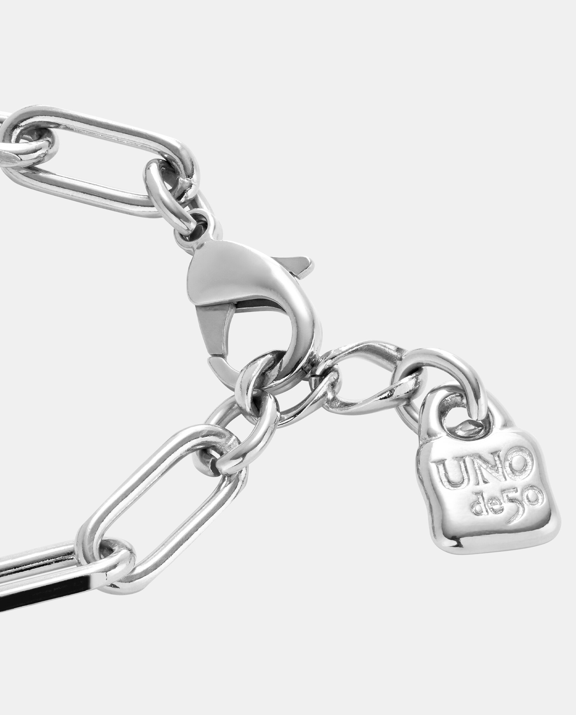 Pulseira com Elos Banhada a Prata de Lei Prata-4