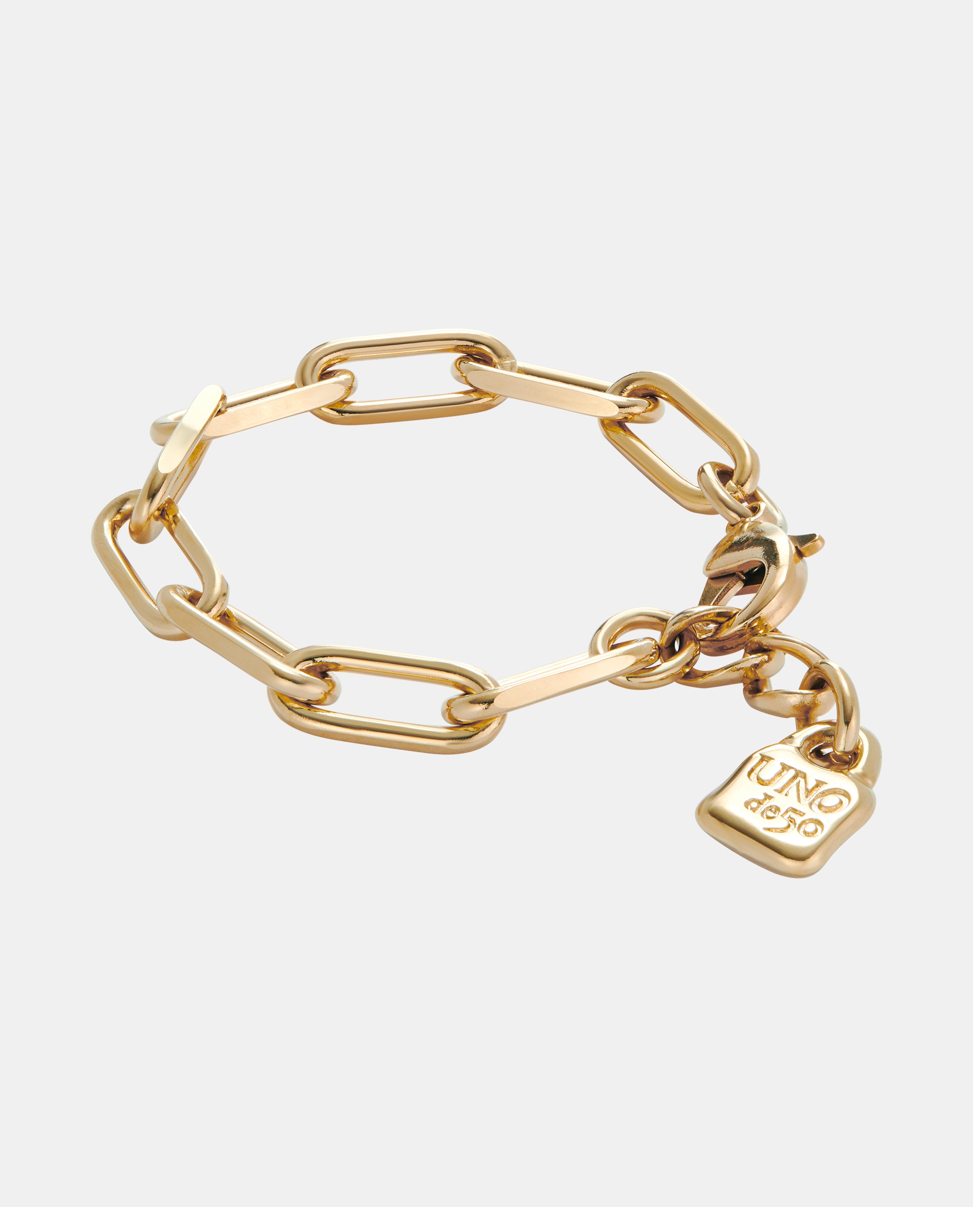 Pulseira com Elos Banhada a Ouro 18k Ouro-3
