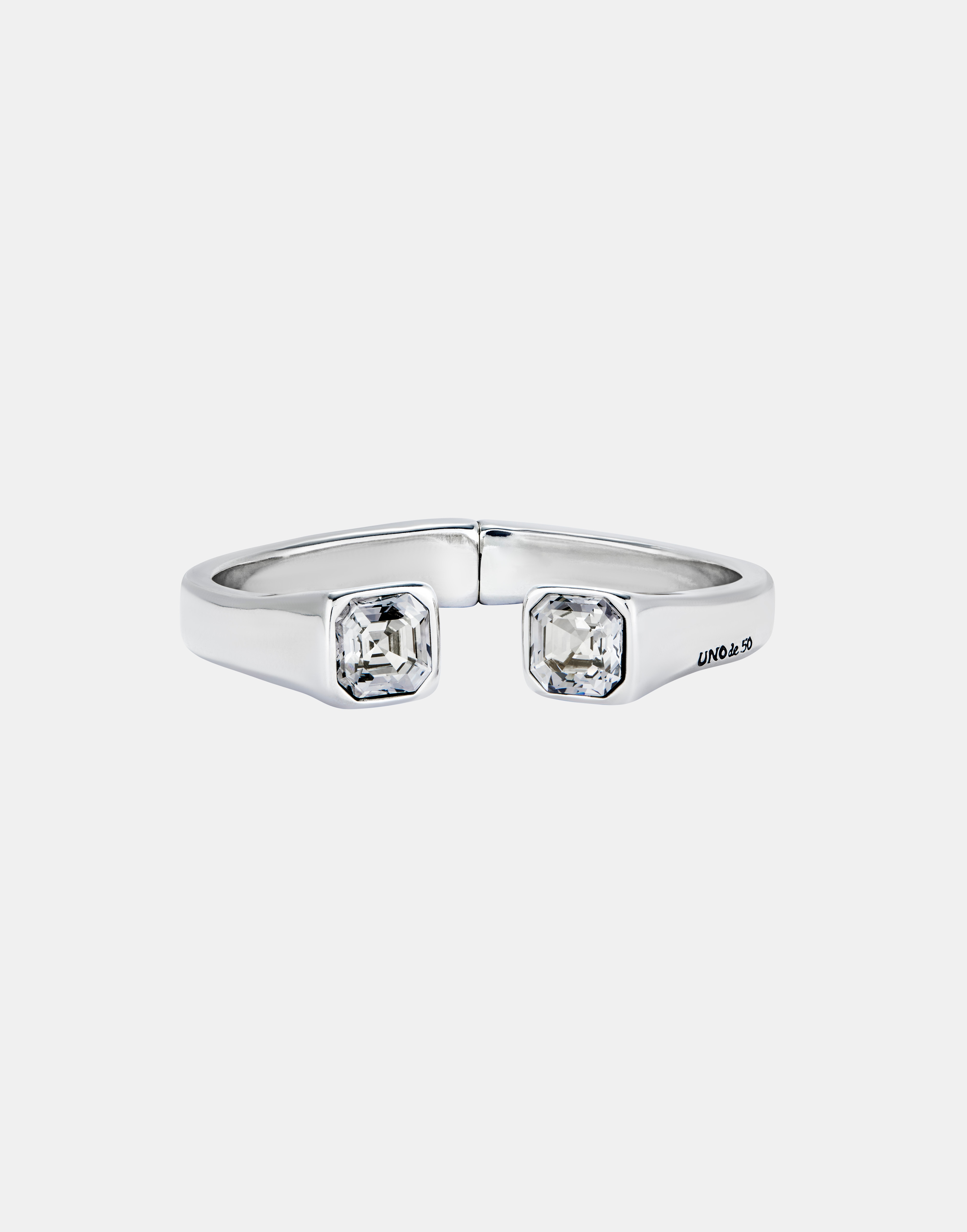 Pulseira com Mola Interior Banhada em Prata de Lei Prata-1