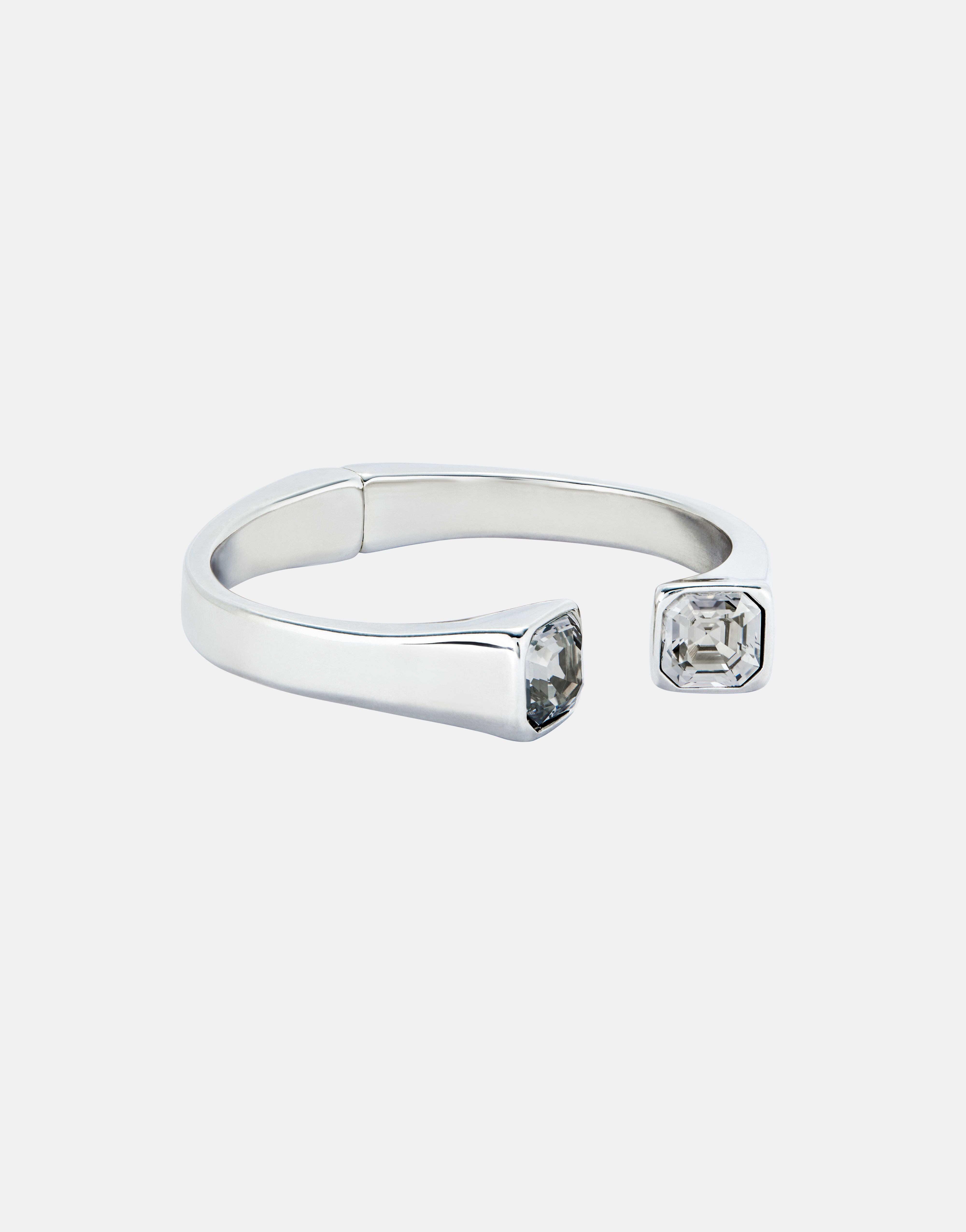 Pulseira com Mola Interior Banhada em Prata de Lei Prata-3