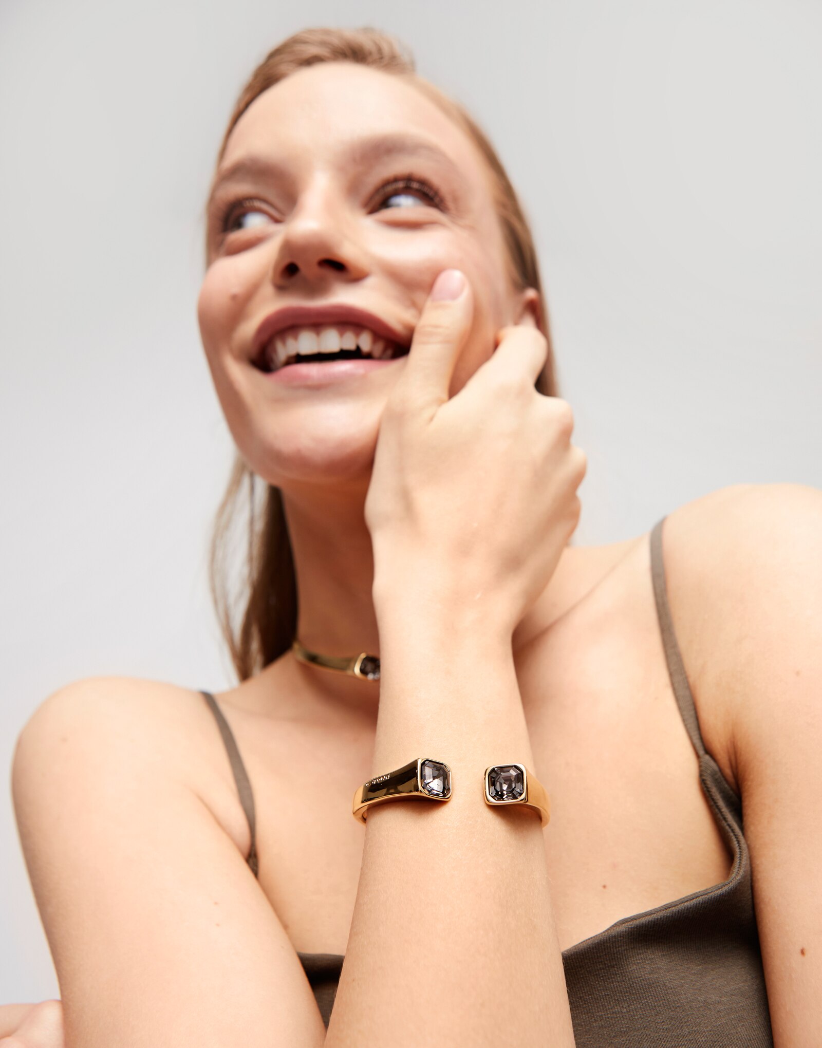 Pulseira Mola Interior Banhada a Ouro 18k Ouro-6