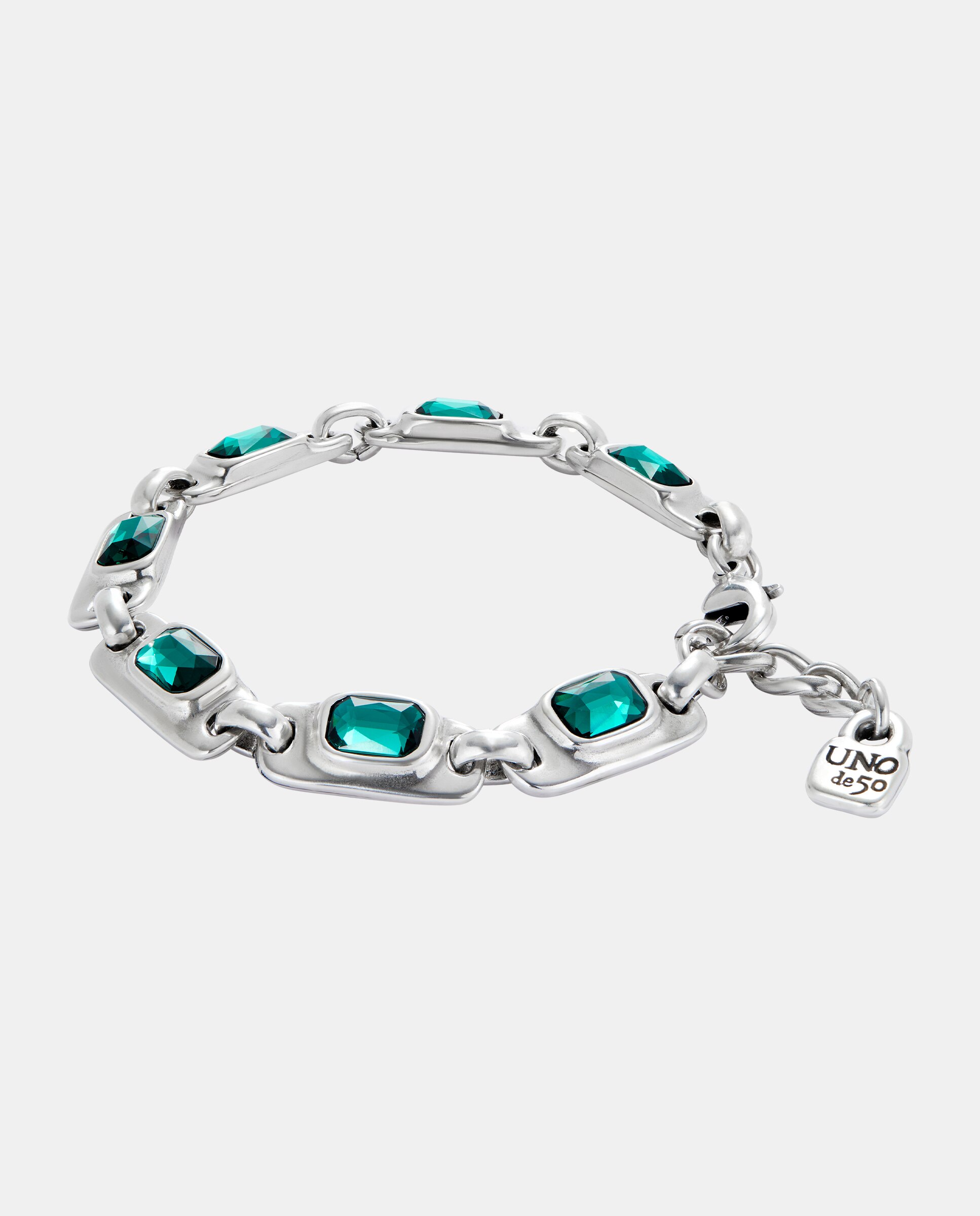 Pulseira Banhada em Prata de Lei Prata-3
